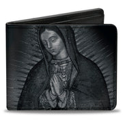 Bi-Fold Wallet - Virgen de Guadalupe Close-Up Tonal Grays Bi-Fold Wallets Buckle-Down