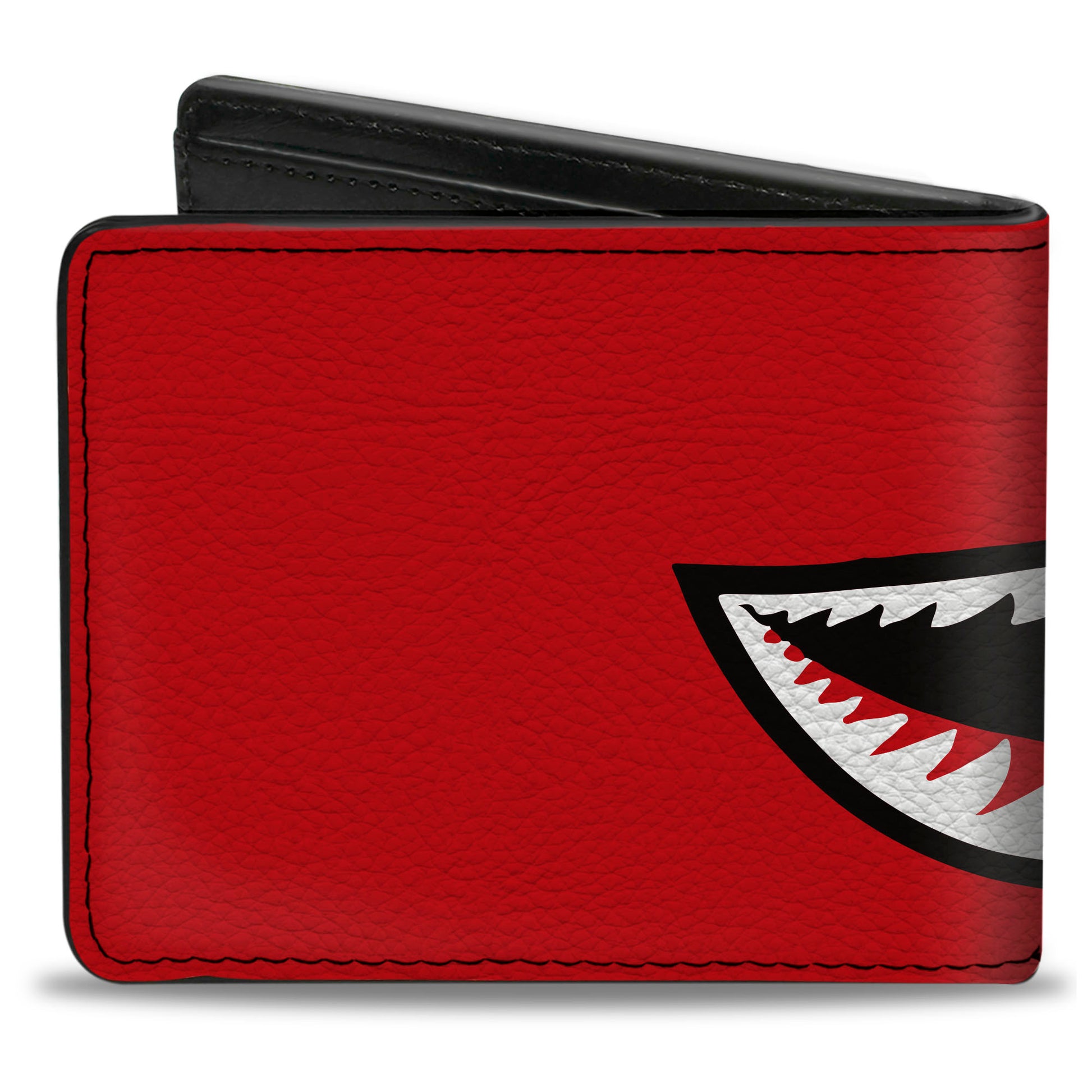 Bi-Fold Wallet - Warhawk Shark Face Red Bi-Fold Wallets Buckle-Down