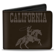 Bi-Fold Wallet - CALIFORNIA WILD WILD WEST Rodeo Browns Bi-Fold Wallets Buckle-Down