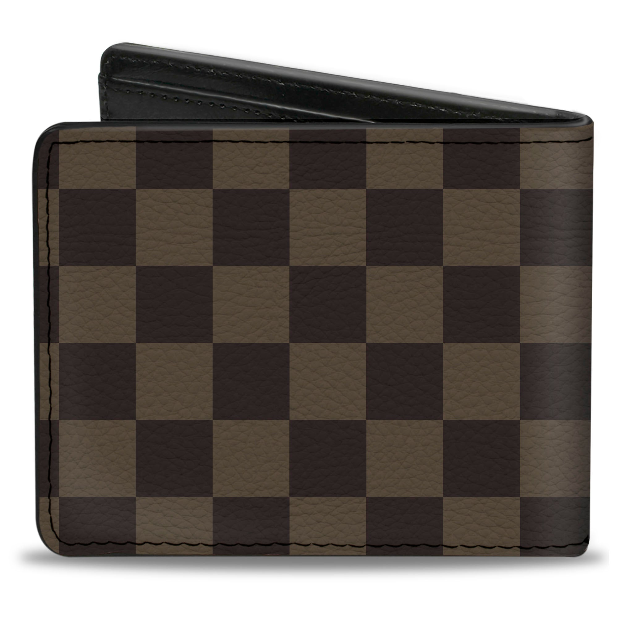 Bi-Fold Wallet - Checker Browns Bi-Fold Wallets Buckle-Down
