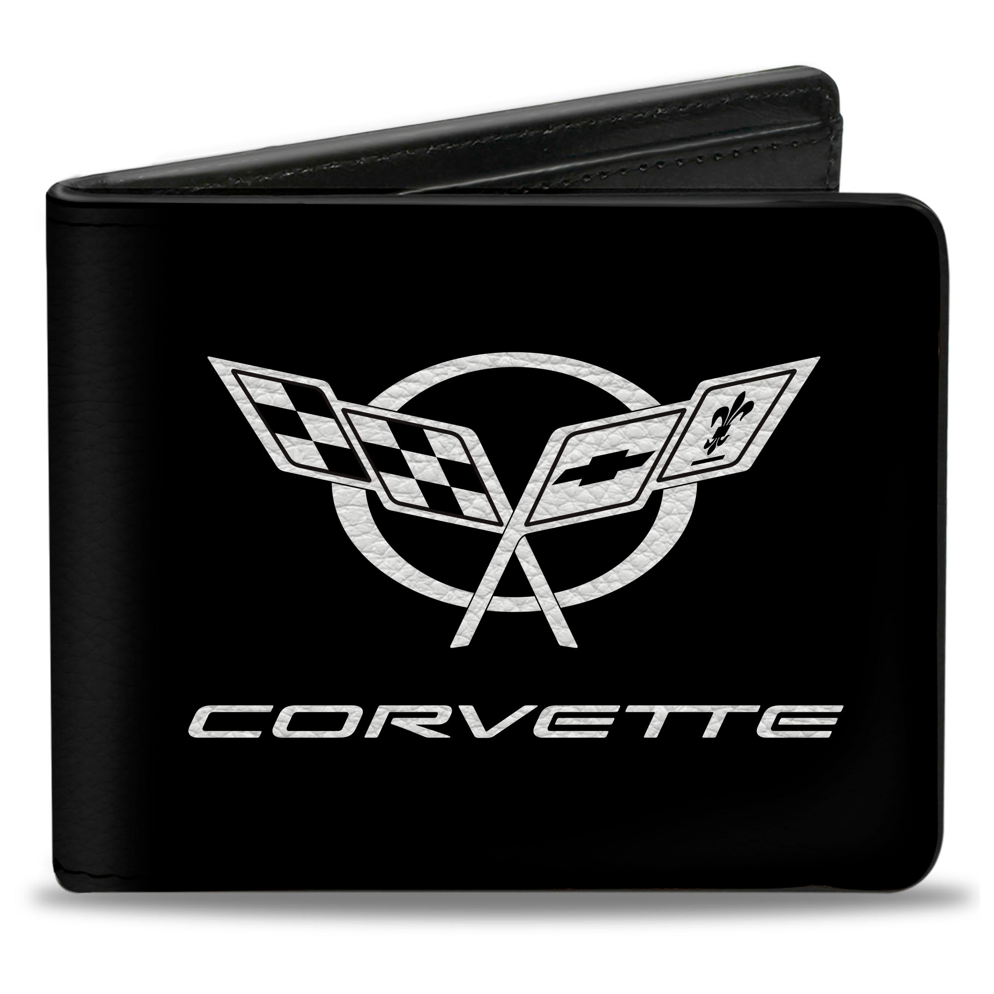 Bi-Fold Wallet - Corvette Black Silver CENTERED – Buckle-Down
