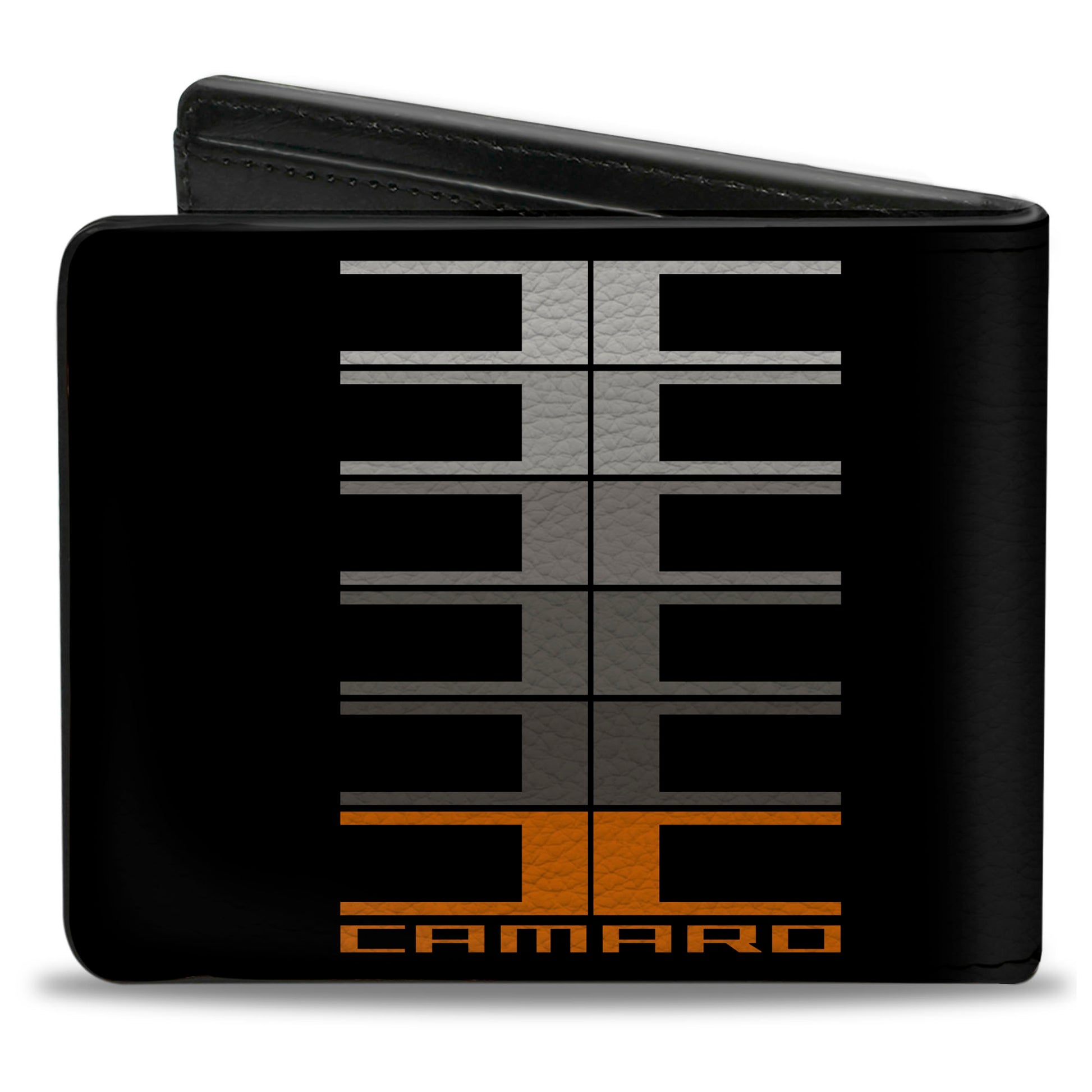 Bi-Fold Wallet - Camaro Performance 01 CAMARO w Large C Black Gray Orange Bi-Fold Wallets GM General Motors
