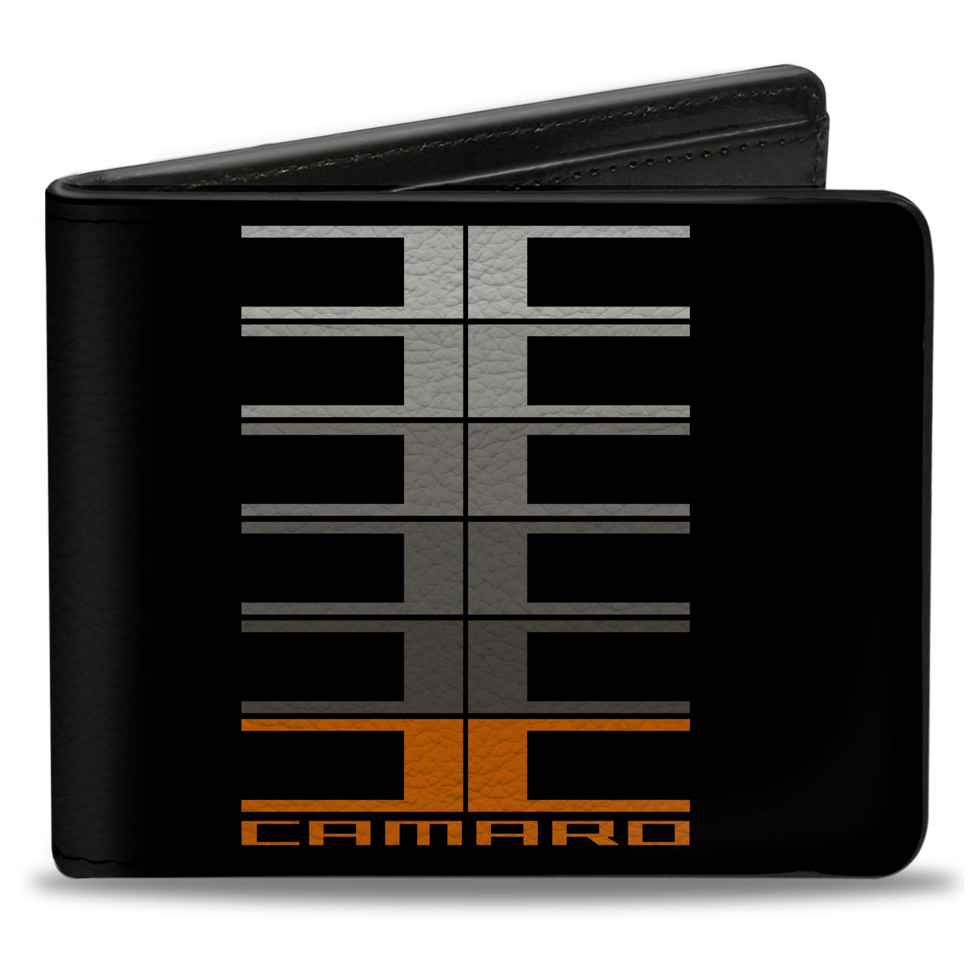 Bi-Fold Wallet - Camaro Performance 01 CAMARO w Large C Black Gray Orange Bi-Fold Wallets GM General Motors