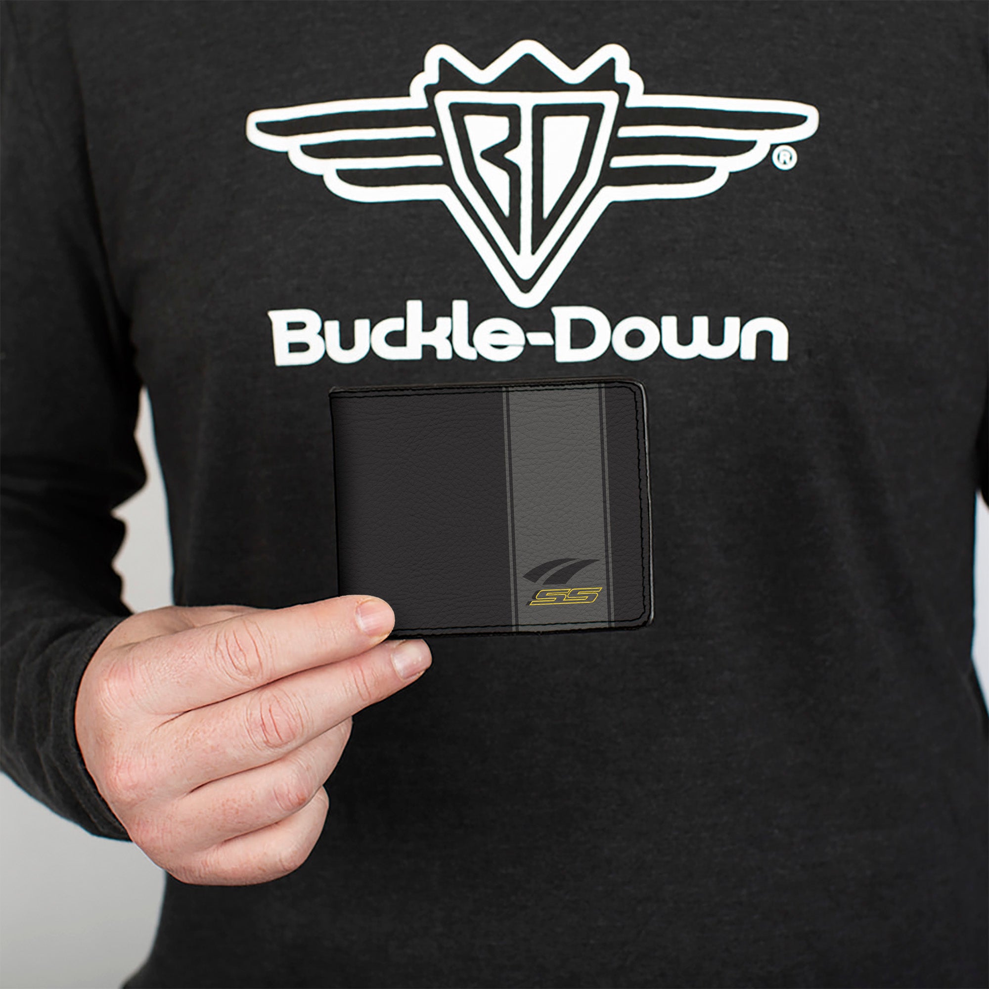 Bi-Fold Wallet - Camaro Performance 06 Camaro SS Black Gray Bi-Fold Wallets GM General Motors