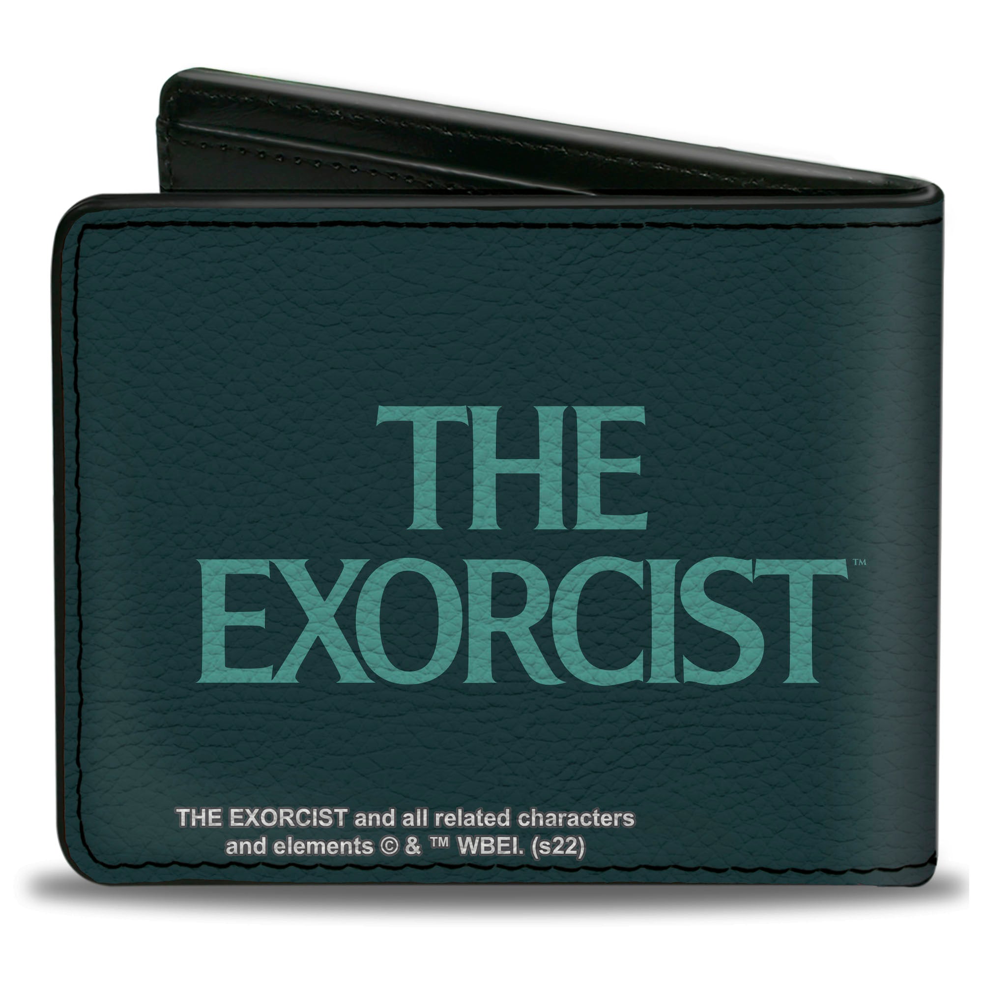 Bi-Fold Wallet - The Exorcist Vintage Regan Levitation Scene Poster + Title Logo Black Greens Bi-Fold Wallets The Exorcist