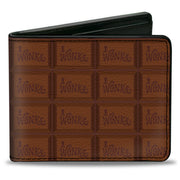 Bi-Fold Wallet - Willy Wonka and the Chocolate Factory WONKA Bar Blocks Browns Bi-Fold Wallets Willy Wonka and the Chocolate Factory