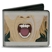 Bi-Fold Wallet - The Lost Boys David Fangs Character Close-Up and Title Logo White/Red Bi-Fold Wallets The Lost Boys