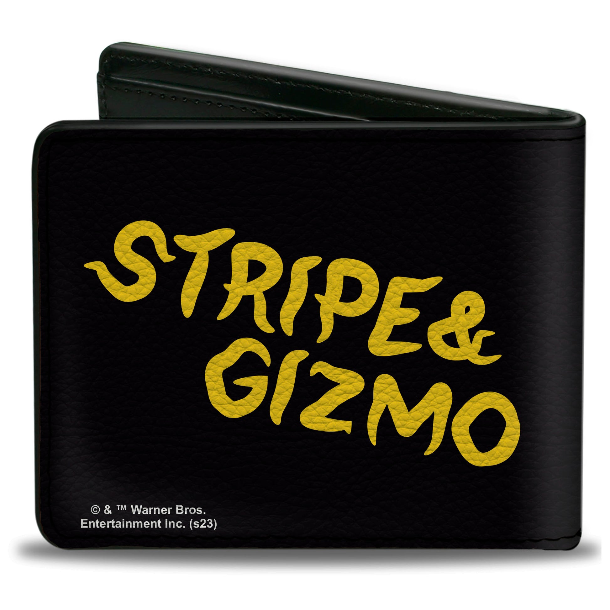 Bi-Fold Wallet - Gremlins Stripe & Gizmo Pose Black/Yellow Bi-Fold Wallets Gremlins