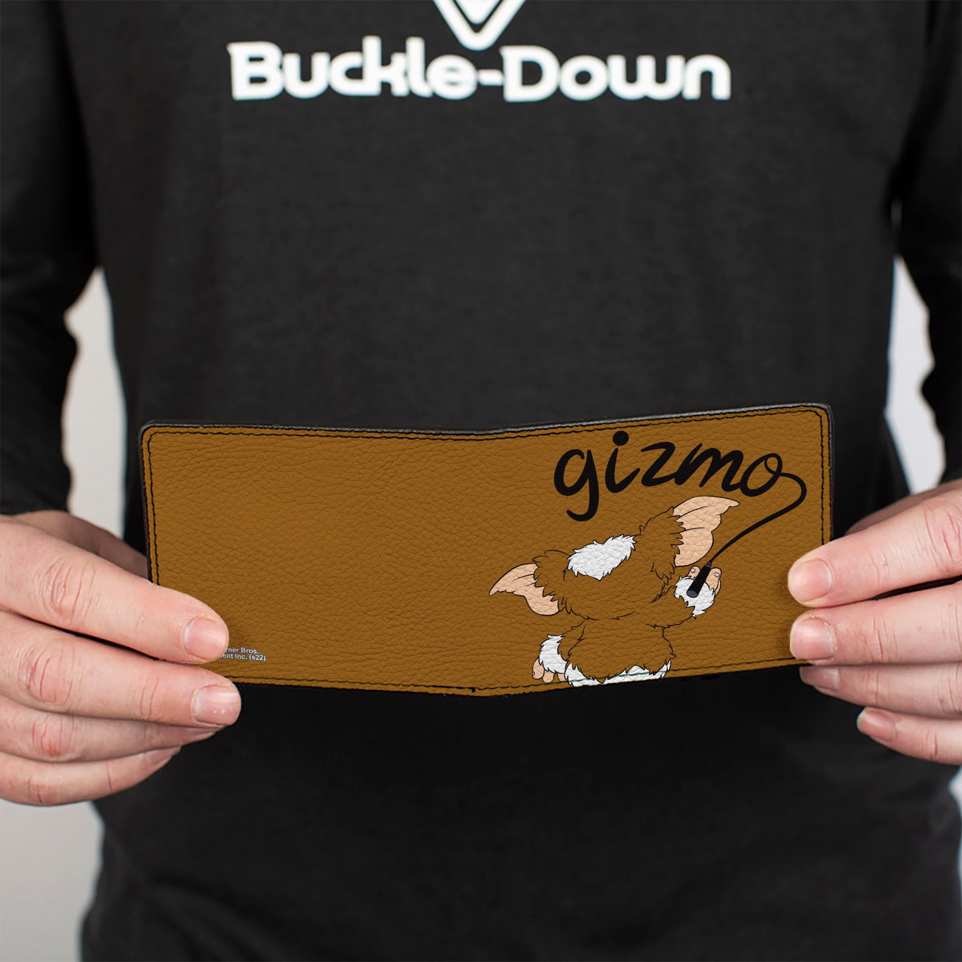 Bi-Fold Wallet - Gremlins GIZMO Script Pose Brown/Black Bi-Fold Wallets Gremlins