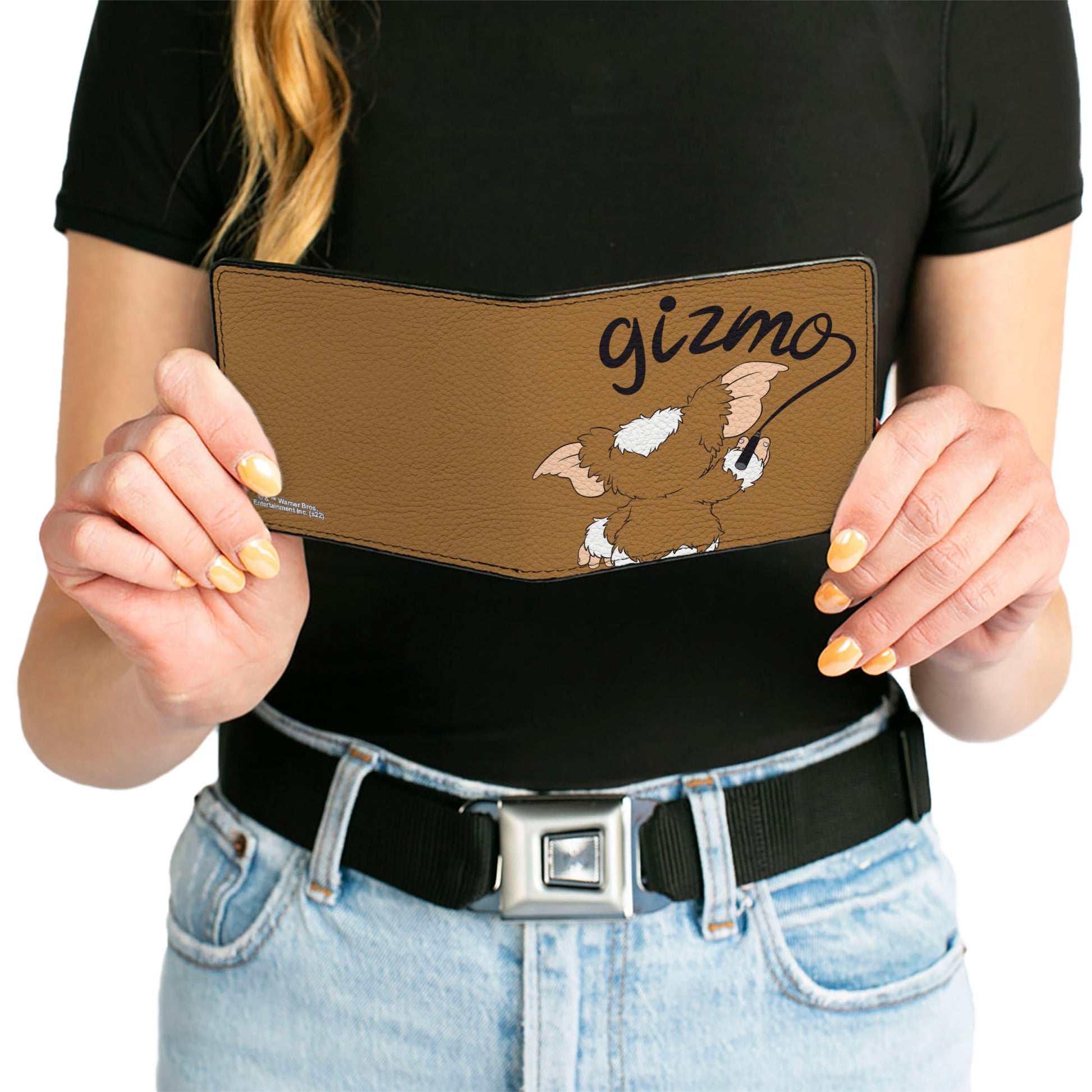 Bi-Fold Wallet - Gremlins GIZMO Script Pose Brown/Black Bi-Fold Wallets Gremlins