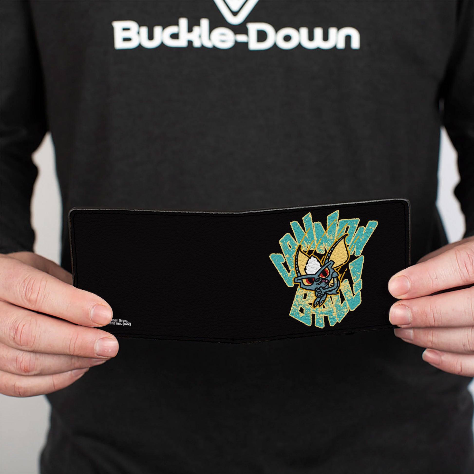 Bi-Fold Wallet - Gremlins Stripe CANNON BALL Pose Black/Yellow/Blues Bi-Fold Wallets Gremlins