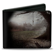 Bi-Fold Wallet - The Conjuring House Scene + Logo Black White Bi-Fold Wallets The Conjuring