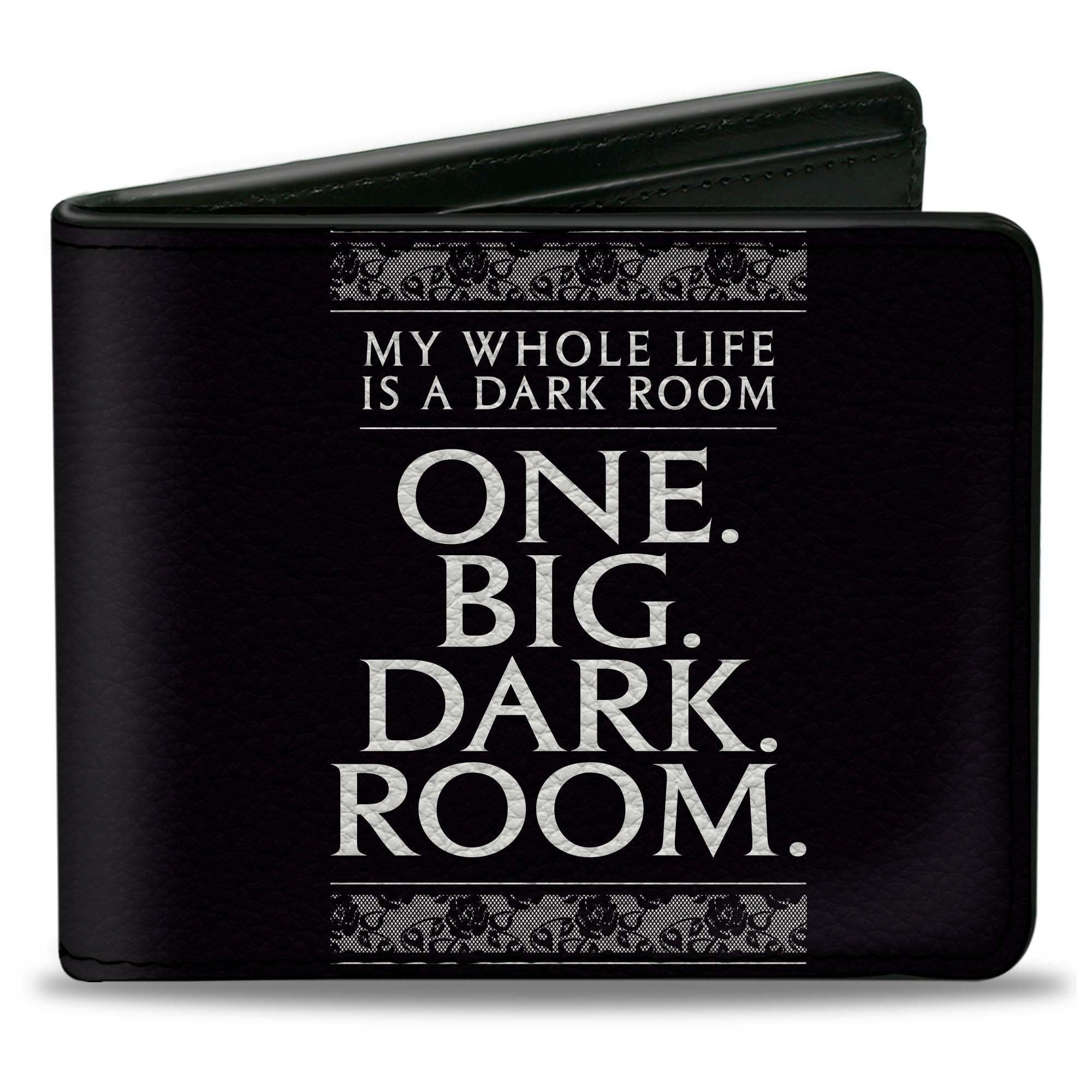 Bi-Fold Wallet - Beetlejuice ONE BIG DARK ROOM Lydia Quote Black/White Bi-Fold Wallets Beetlejuice