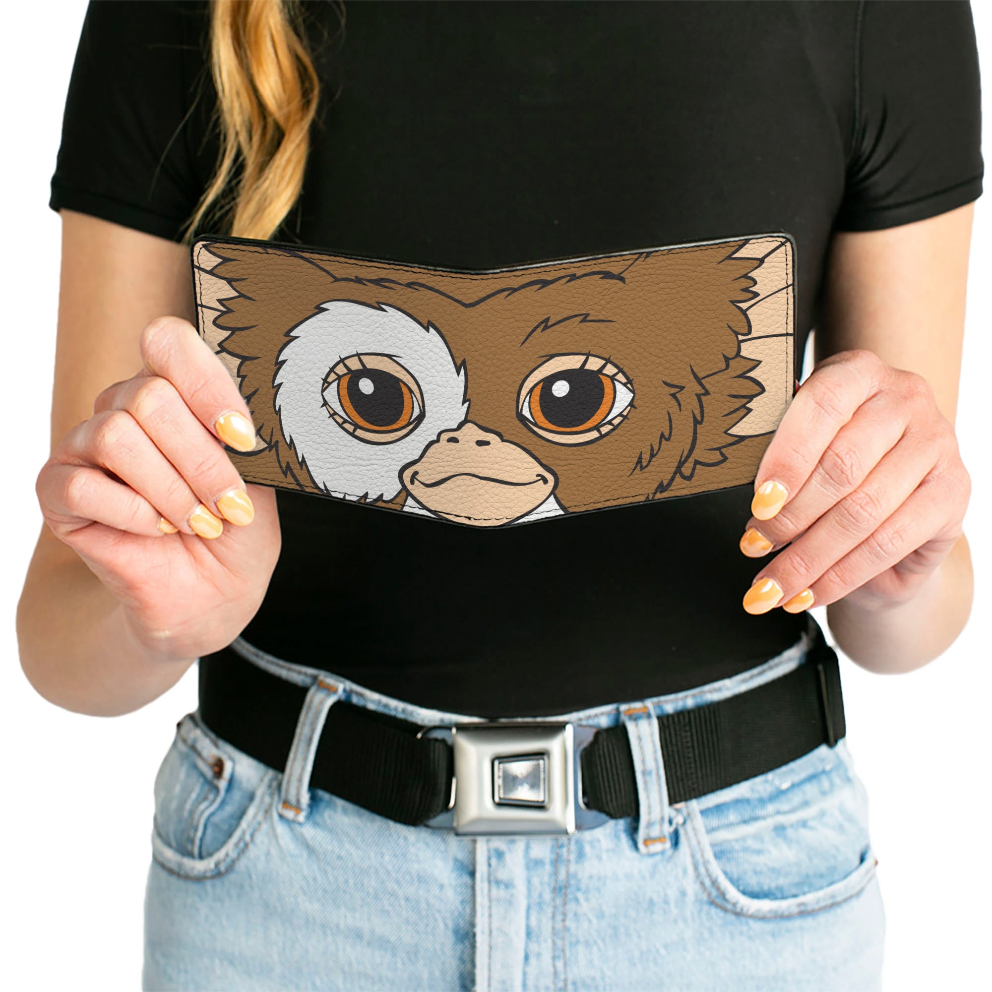 Bi-Fold Wallet - The Gremlins Gizmo Face Character Close-Up Bi-Fold Wallets Gremlins