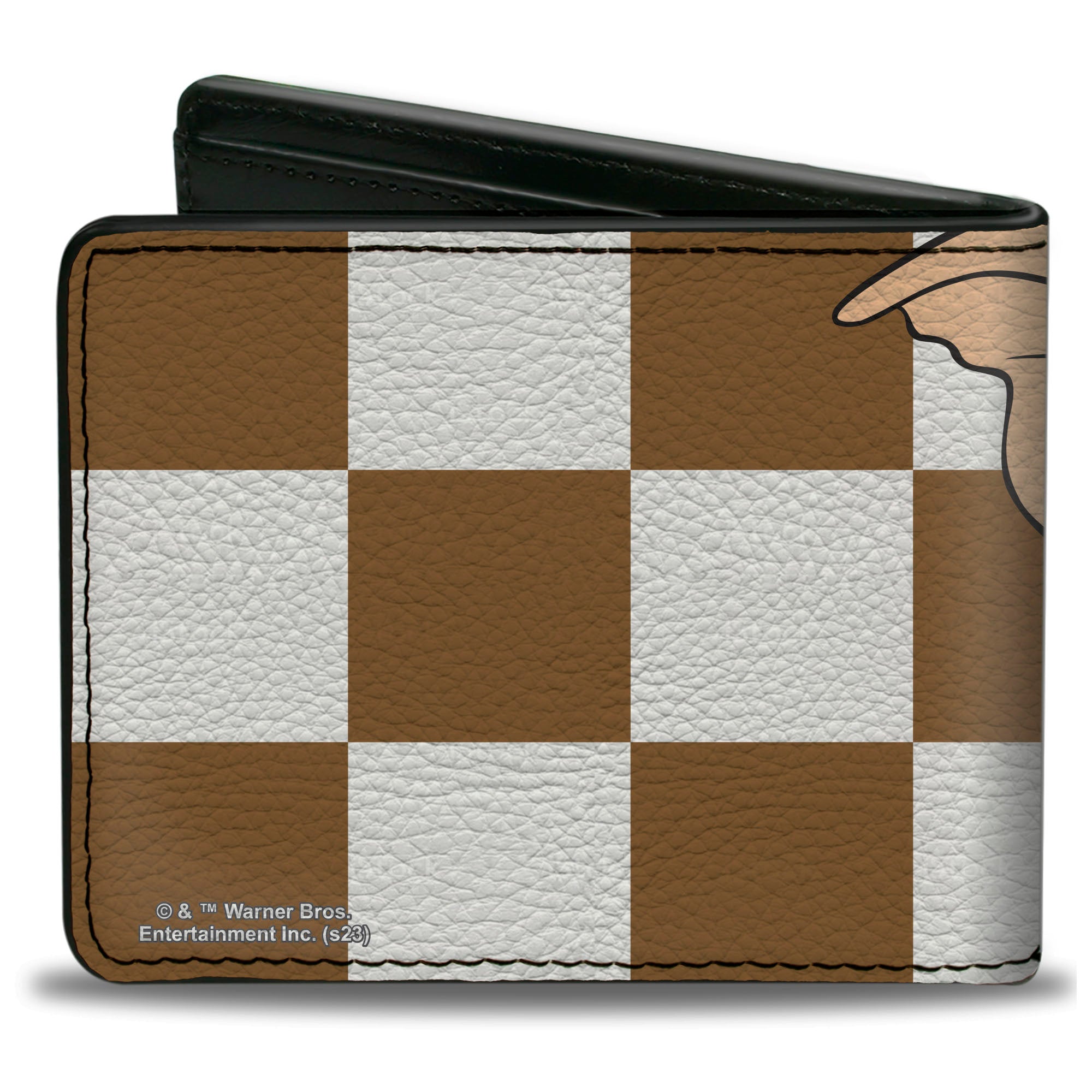 Bi-Fold Wallet - The Gremlins Gizmo Pose Checker Brown/White Bi-Fold Wallets Gremlins