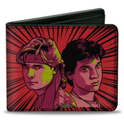 Bi-Fold Wallet - The Lost Boys Frog Brothers Rays Pose Black/Reds Bi-Fold Wallets The Lost Boys