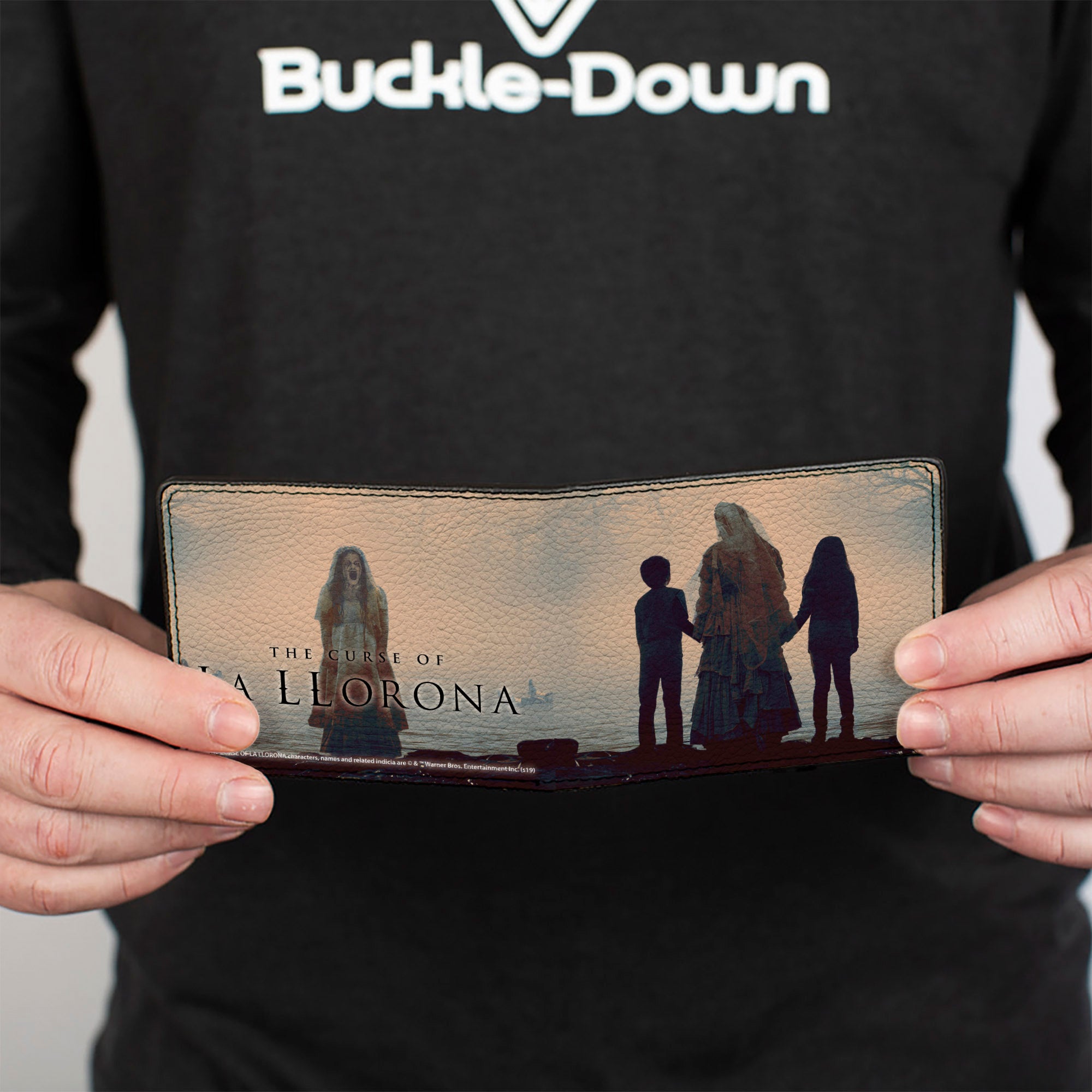 Bi-Fold Wallet - The Curse of La Llorona River Pose with Children + Screaming Pose Logo Bi-Fold Wallets The Curse of La Llorona