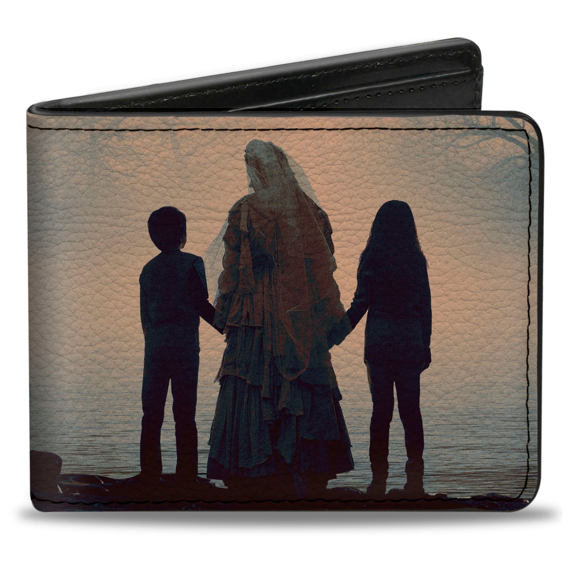 Bi-Fold Wallet - The Curse of La Llorona River Pose with Children + Screaming Pose Logo Bi-Fold Wallets The Curse of La Llorona