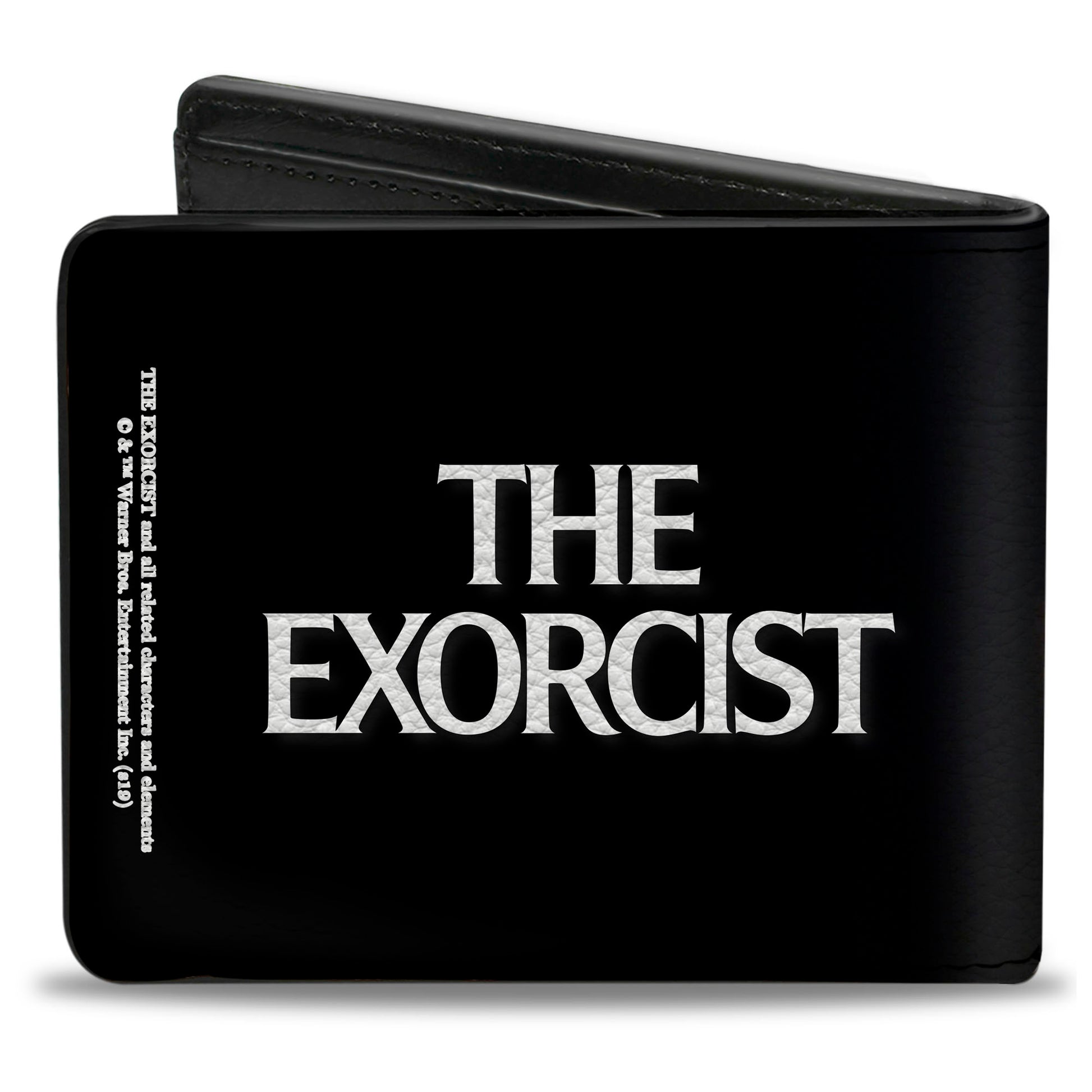 Bi-Fold Wallet - The Exorcist Regan's Face CLOSE-UP + Logo Black White Bi-Fold Wallets The Exorcist