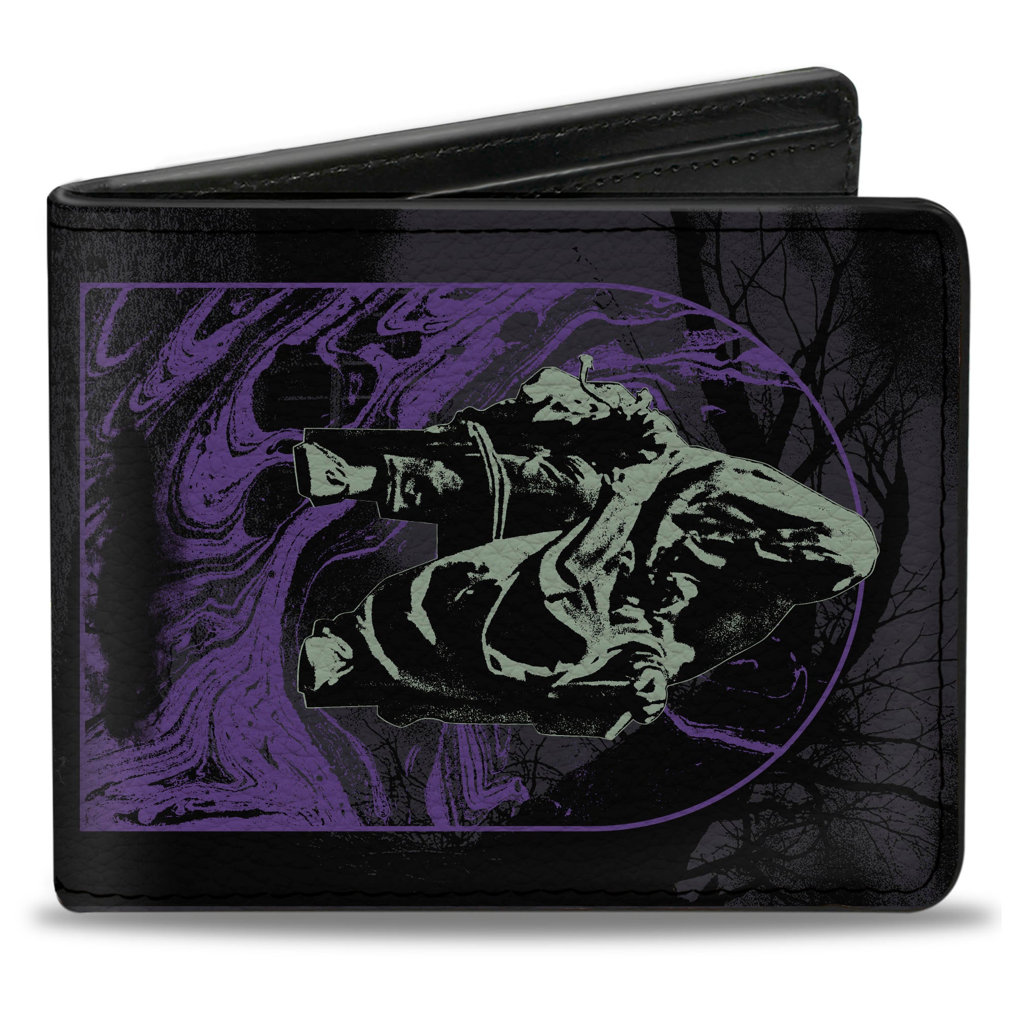 Bi-Fold Wallet - THE CONJURING Scenes and Title Logo Black/Greens/Purples Bi-Fold Wallets The Conjuring