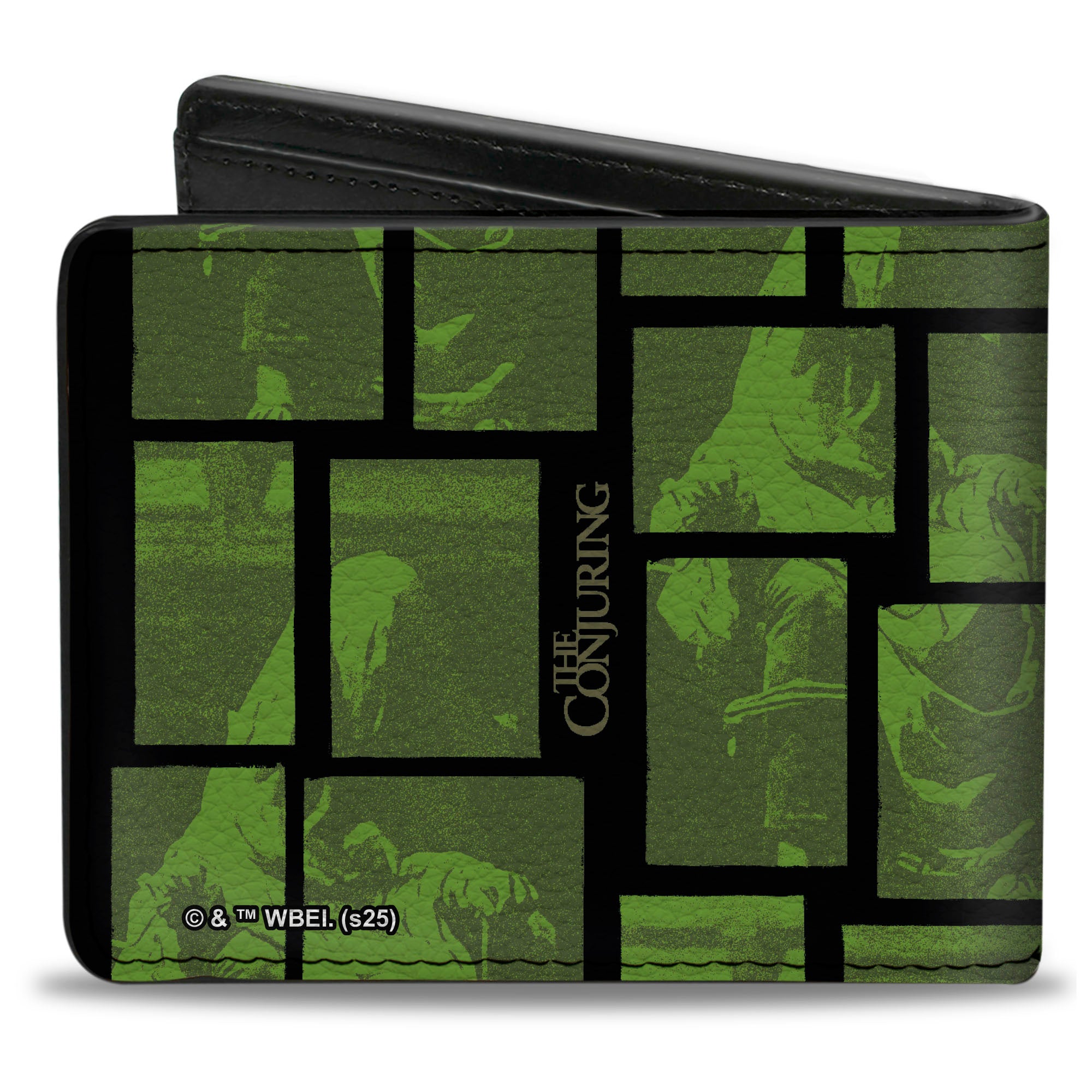 Bi-Fold Wallet - THE CONJURING Exorcism Scene Blocks and Title Logo Black/Greens Bi-Fold Wallets The Conjuring