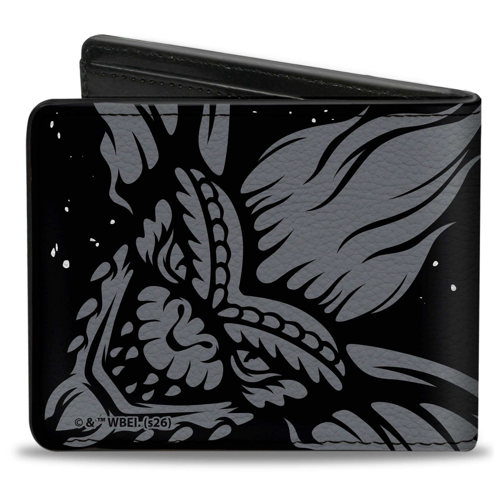 Bi-Fold Wallet - GREMLINS Gizmo and Stripe Faces Black/Red/Orange/Gray