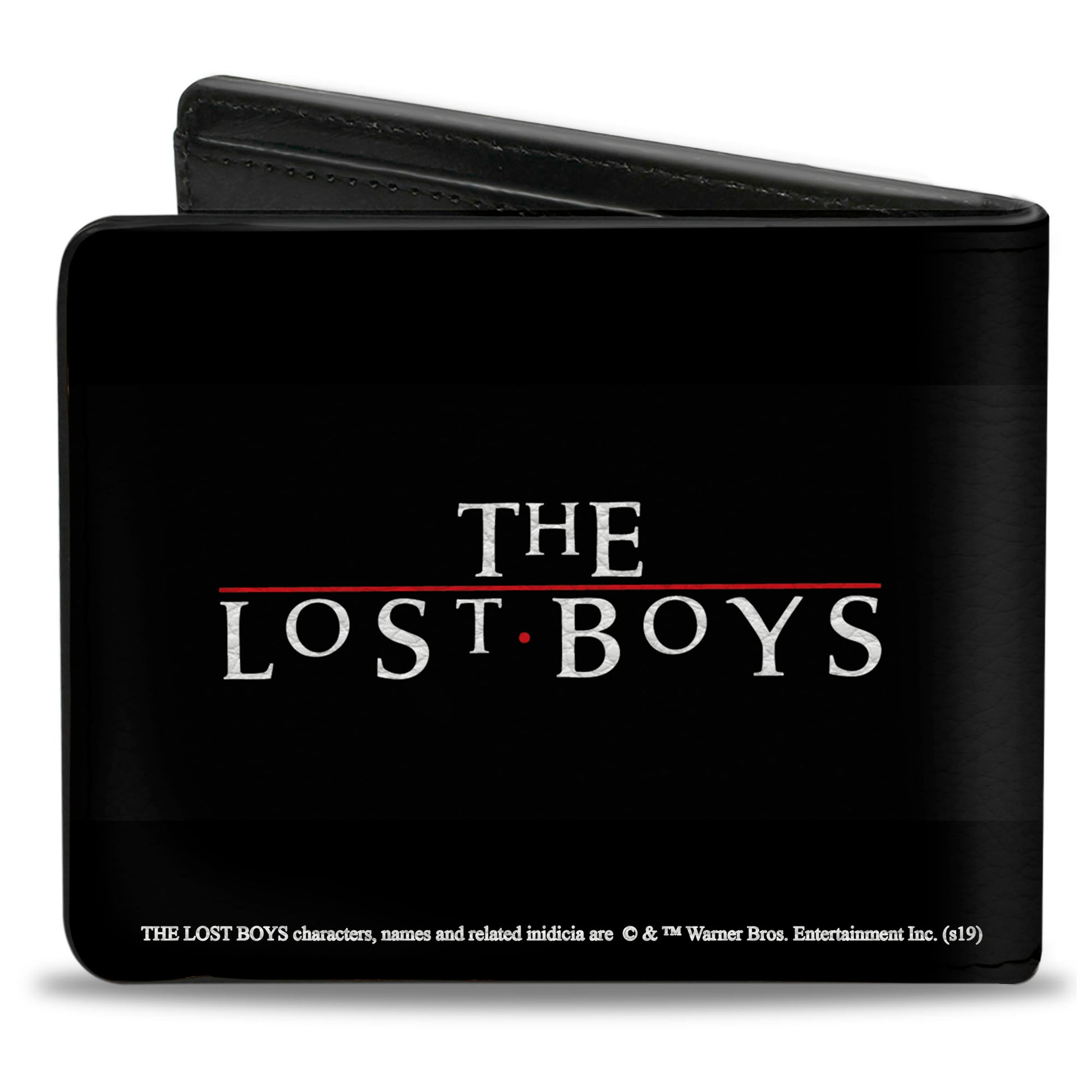 Bi-Fold Wallet - The Lost Boys David Face CLOSE-UP + Logo Black Reds White Bi-Fold Wallets The Lost Boys