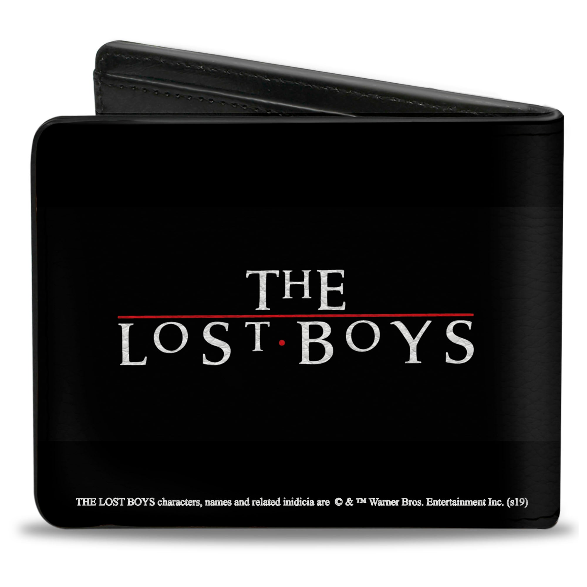 Bi-Fold Wallet - The Lost Boys David Face CLOSE-UP + Logo Black Reds White Bi-Fold Wallets The Lost Boys