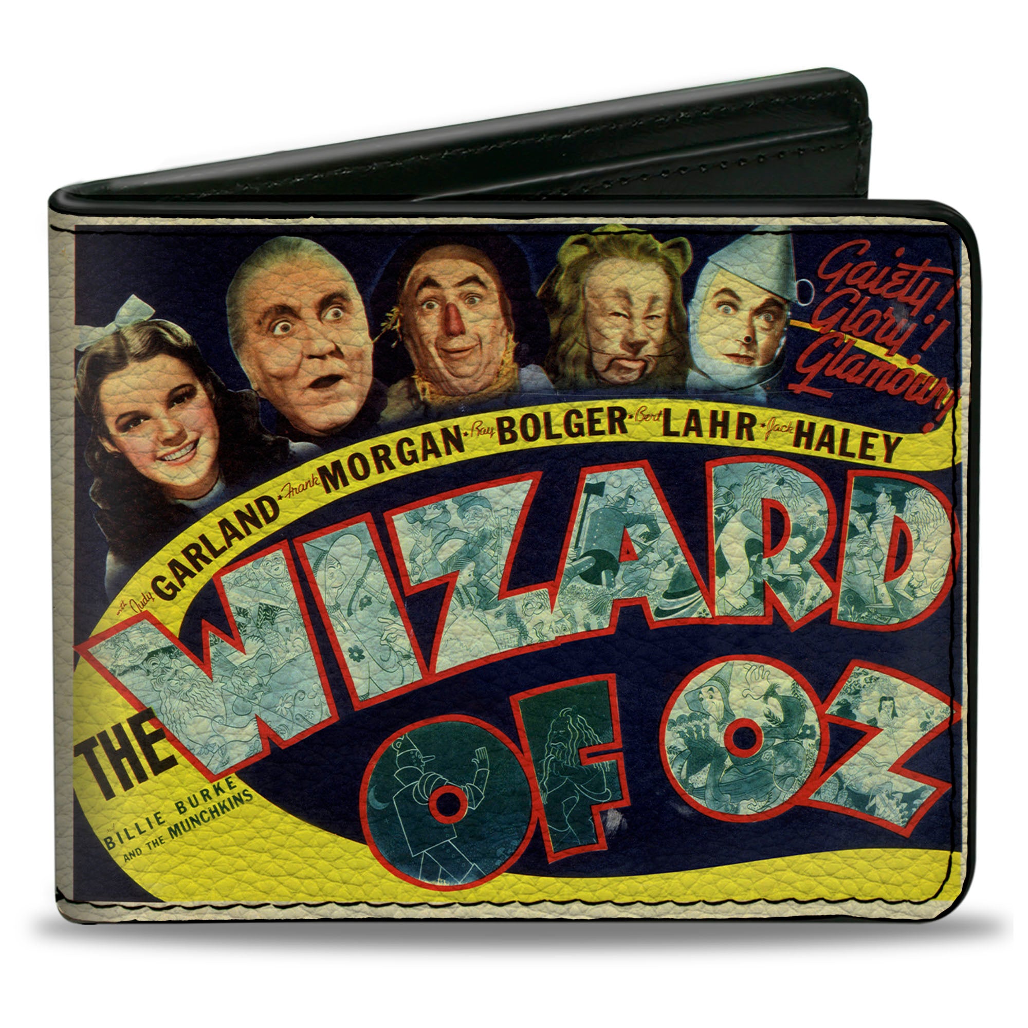 Bi-Fold Wallet - THE WIZARD OF OZ Vintage Movie Poster with Characters Bi-Fold Wallets The Wizard of Oz