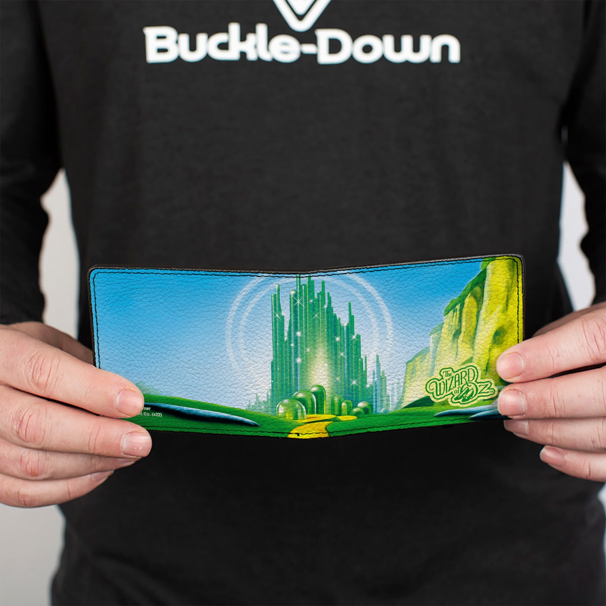 Bi-Fold Wallet - The Wizard of Oz Emerald City Scene Blues/Greens Bi-Fold Wallets Warner Bros. Movies