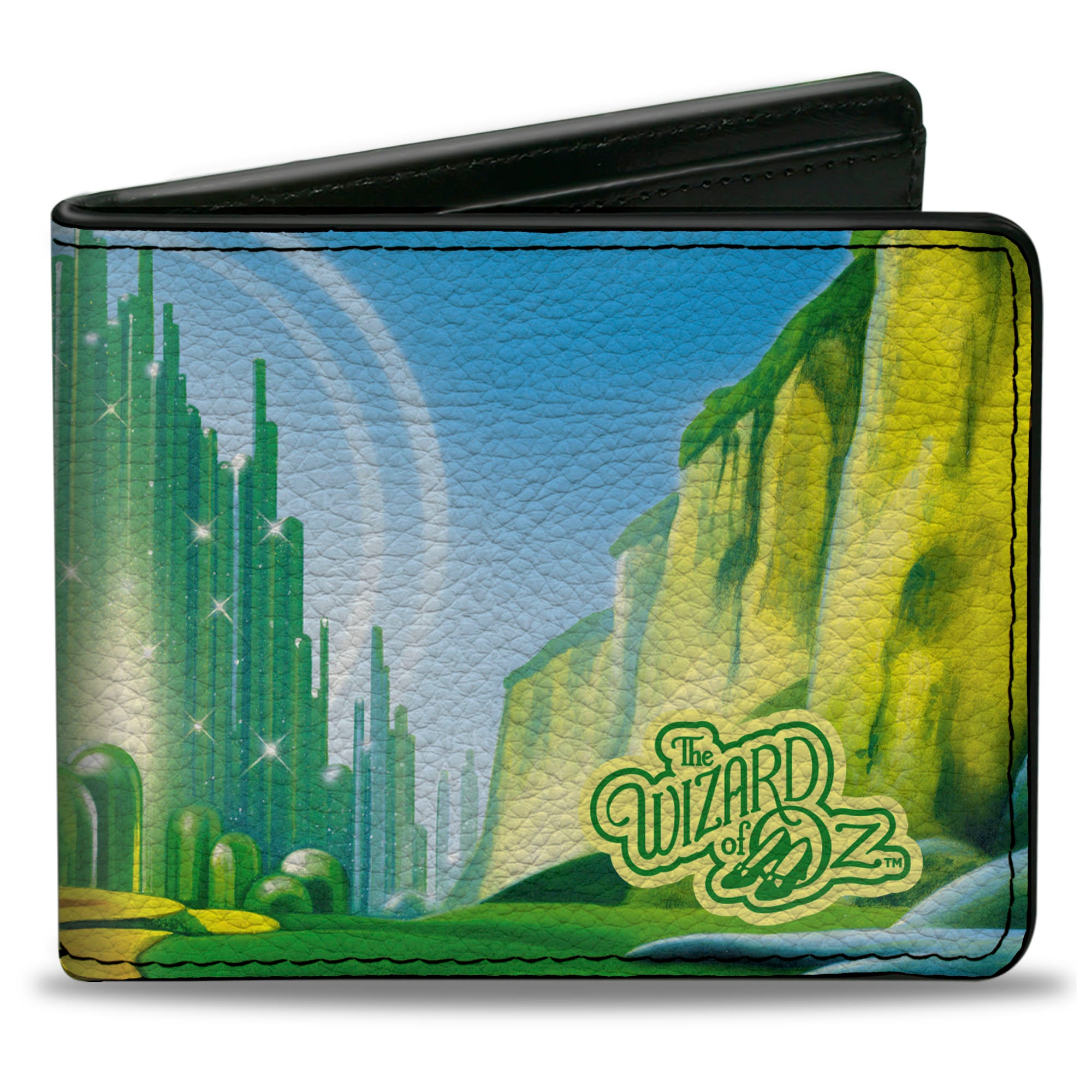 Bi-Fold Wallet - The Wizard of Oz Emerald City Scene Blues/Greens Bi-Fold Wallets Warner Bros. Movies