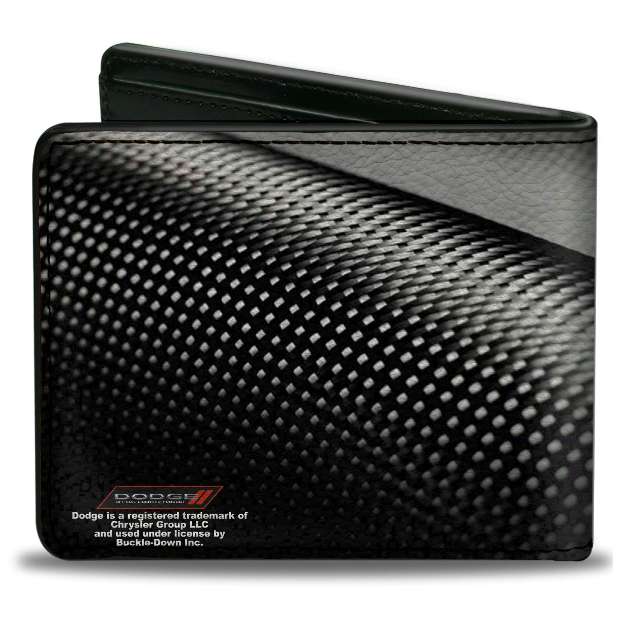 Bi-Fold Wallet - Dodge Red Rhombus Carbon Fiber Bi-Fold Wallets Dodge