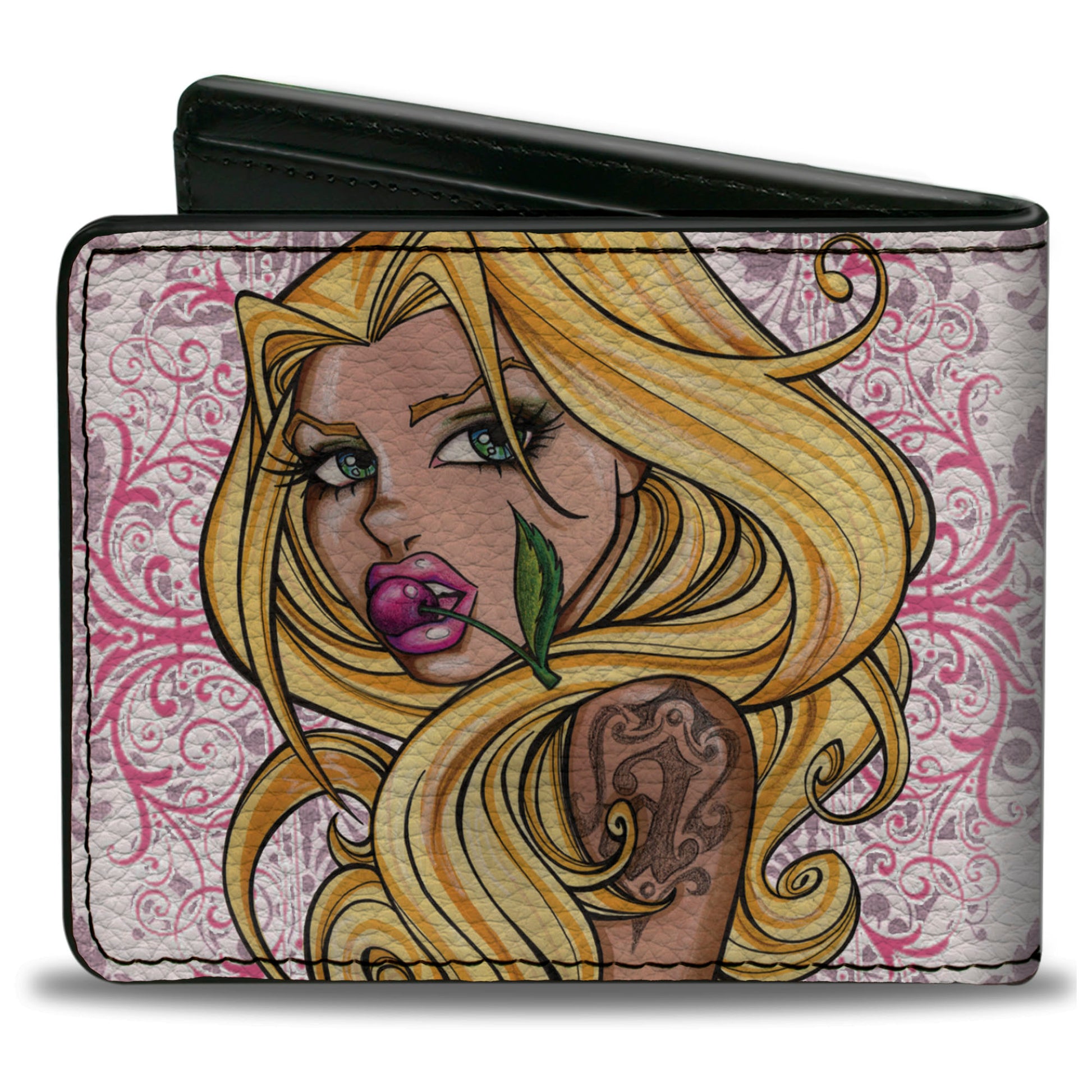 Bi-Fold Wallet - Cherry Bi-Fold Wallets Sexy Ink Girls