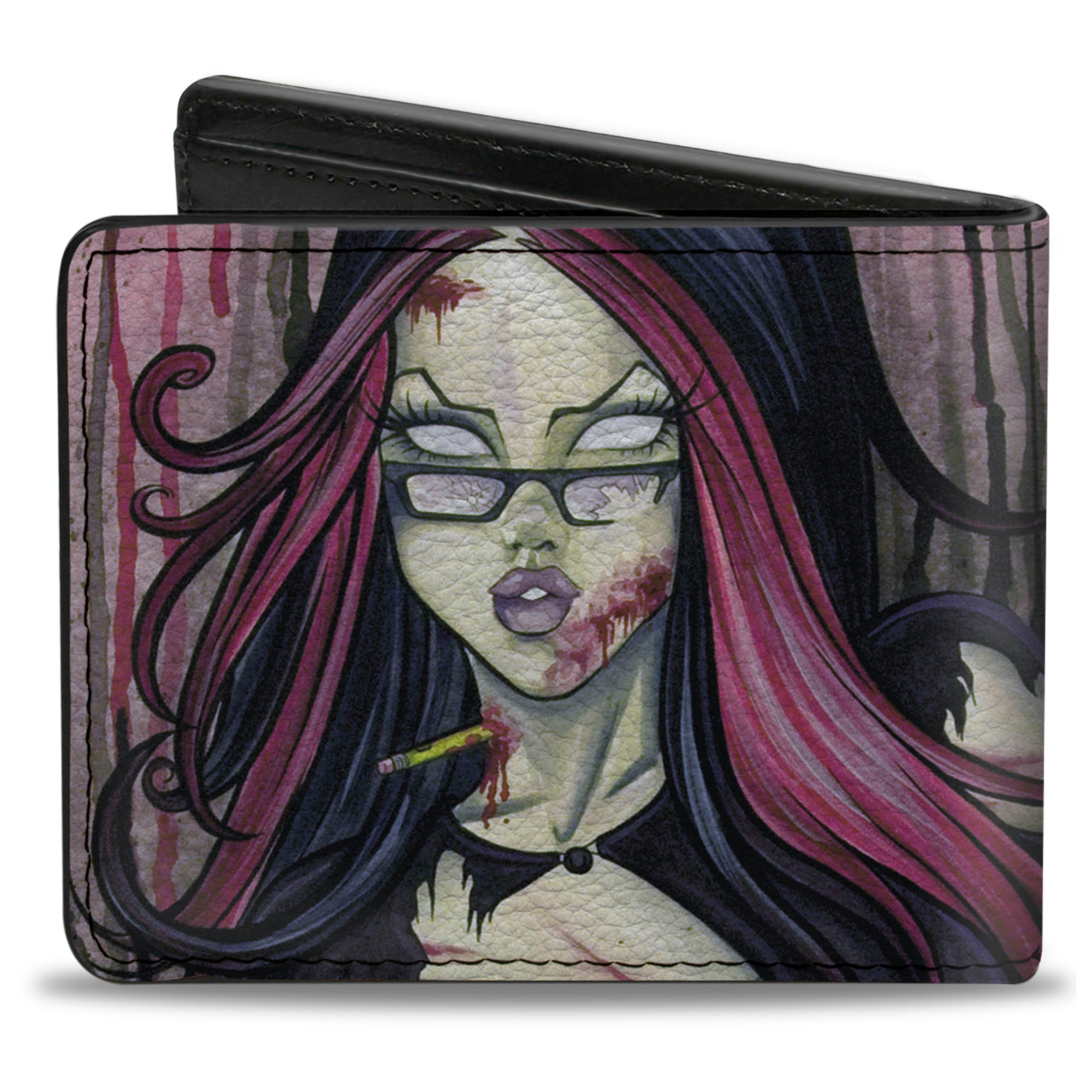 Bi-Fold Wallet - Zombie Bi-Fold Wallets Sexy Ink Girls