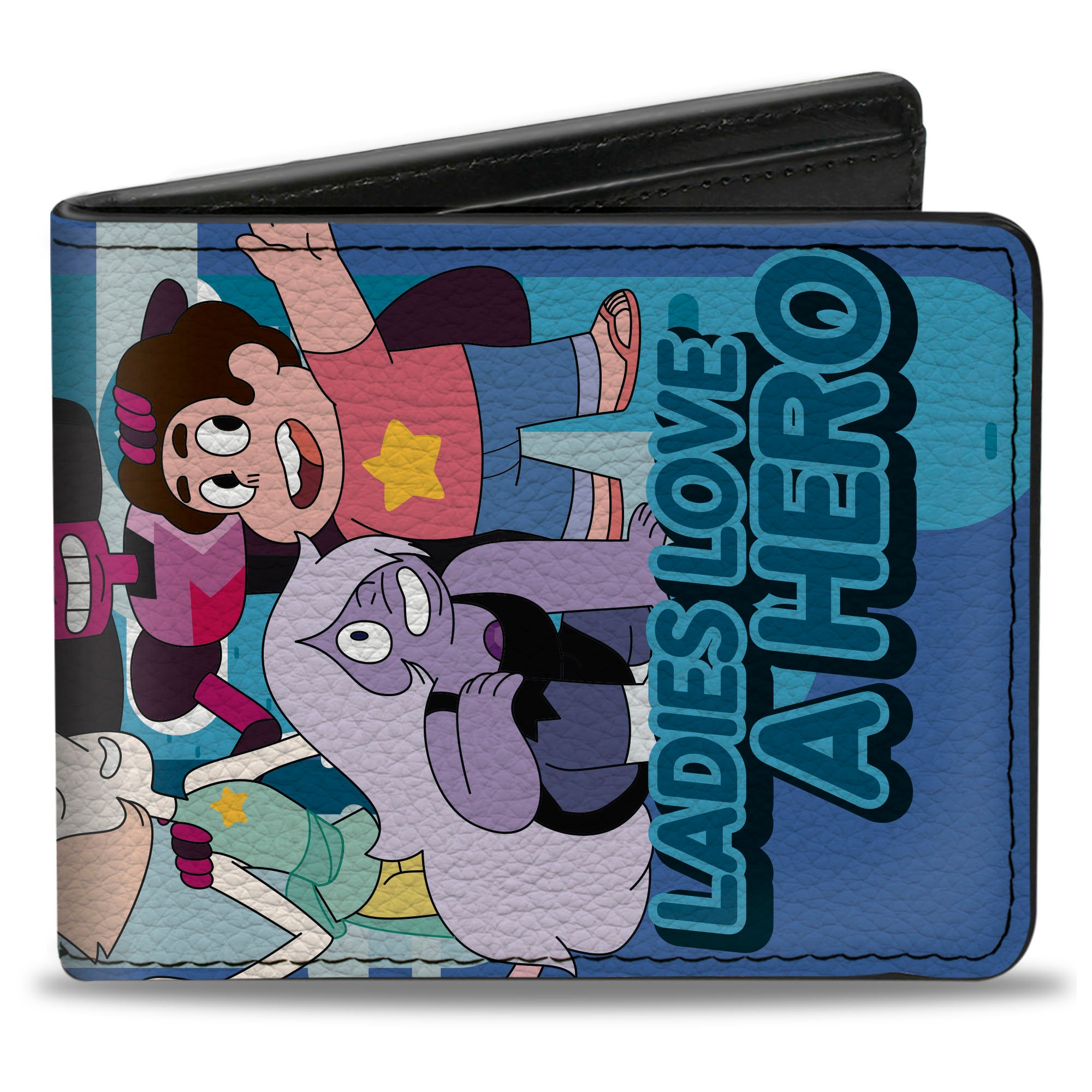 Bi-Fold Wallet - Steven Universe LADIES LOVE A HERO Group Pose Blues Bi-Fold Wallets Steven Universe