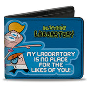 Bi-Fold Wallet - DEXTER'S LABORATORY Dexter and Dee Dee NO PLACE FOR THE LIKES OF YOU Pose Blues Bi-Fold Wallets Dexter's Laboratory