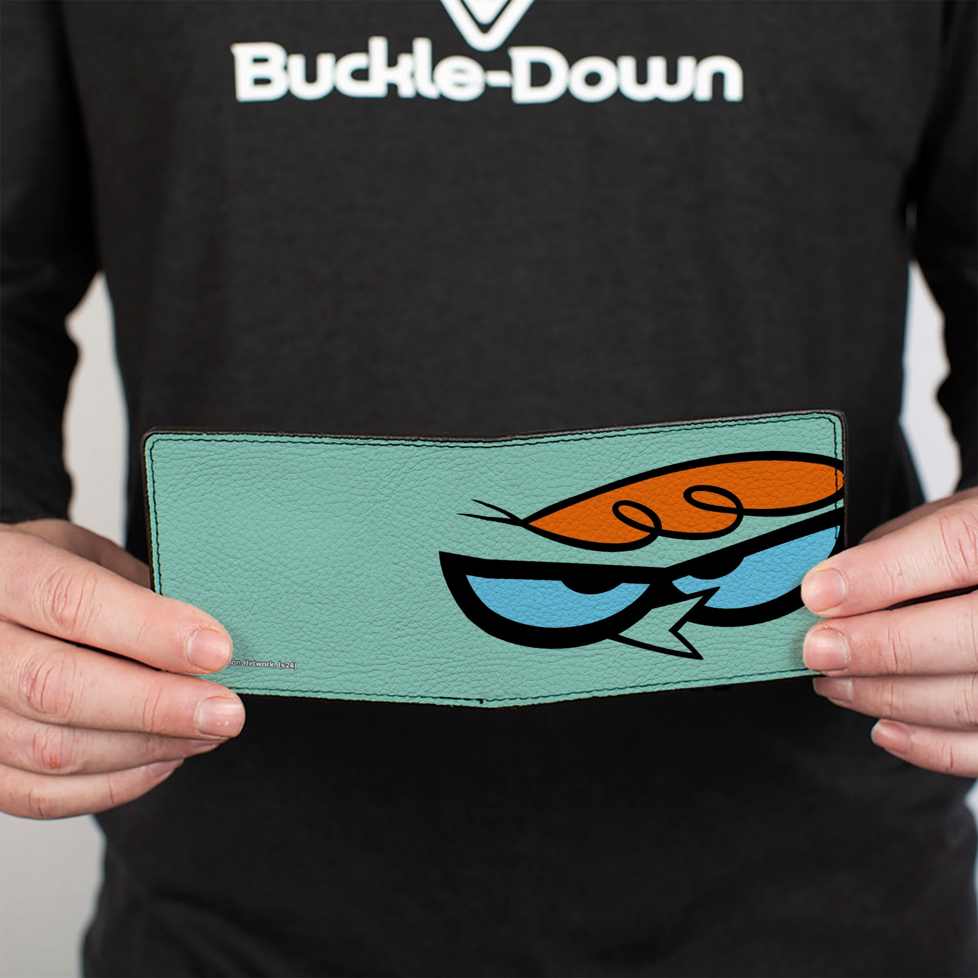 Bi-Fold Wallet - Dexter's Laboratory Face Character Close-Up Blue Bi-Fold Wallets Dexter's Laboratory