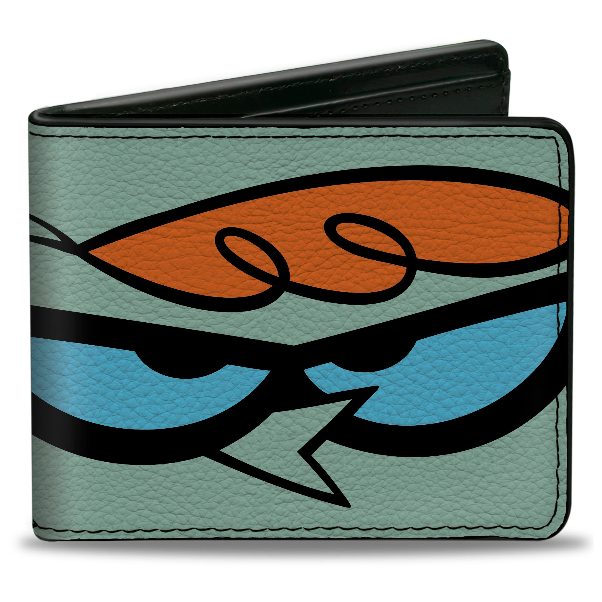 Bi-Fold Wallet - Dexter's Laboratory Face Character Close-Up Blue Bi-Fold Wallets Dexter's Laboratory