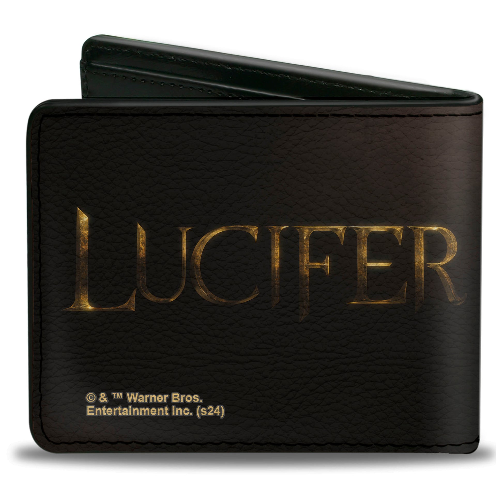 Bi-Fold Wallet - LUCIFER Title Logo Black/Gold Bi-Fold Wallets Lucifer