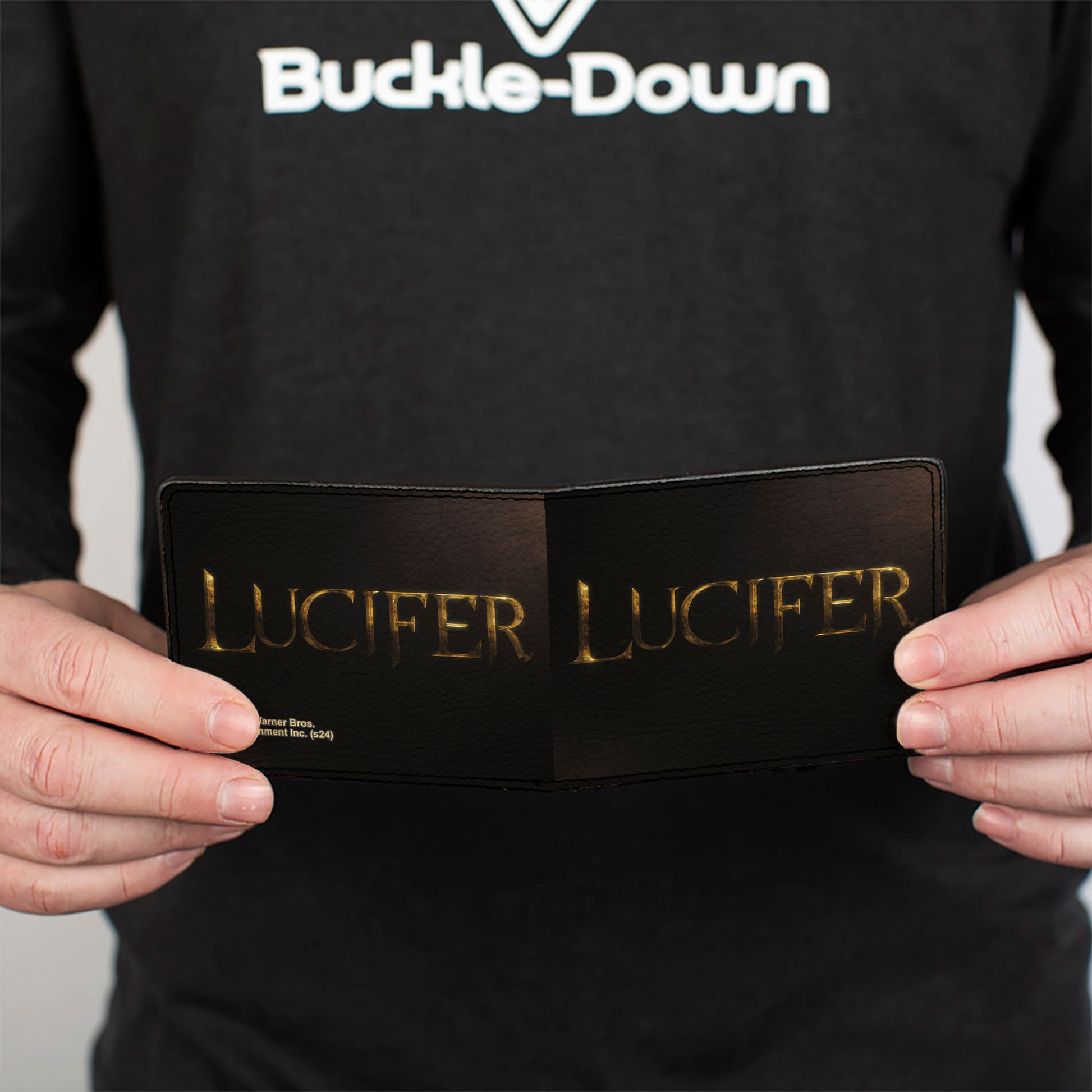 Bi-Fold Wallet - LUCIFER Title Logo Black/Gold Bi-Fold Wallets Lucifer