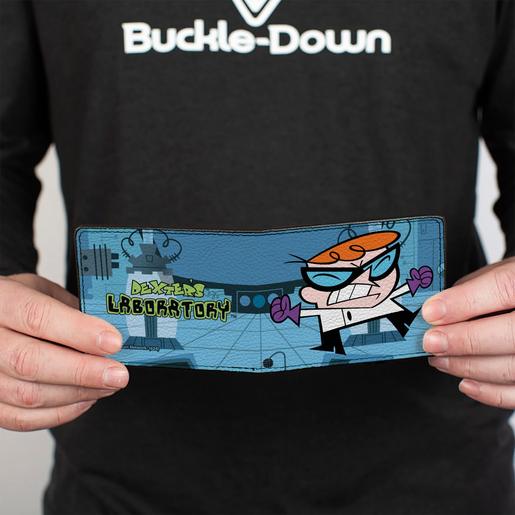 Bi-Fold Wallet - DEXTER'S LABORATORY Angry Pose and Title Logo Blues Bi-Fold Wallets Dexter's Laboratory