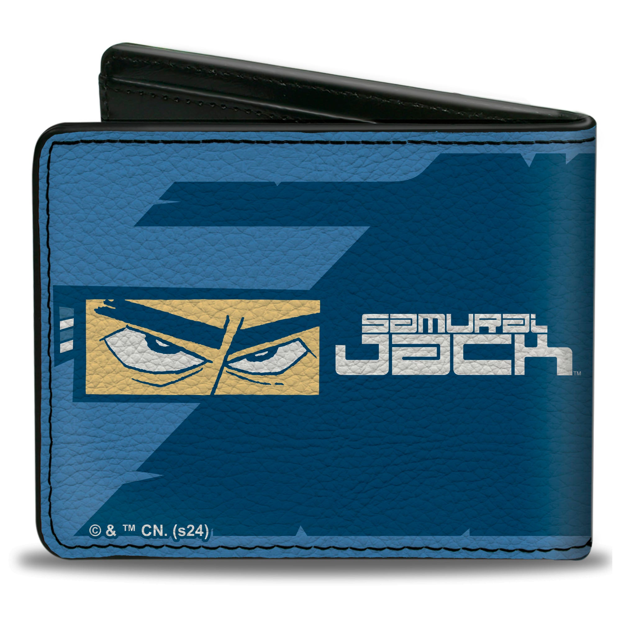 Bi-Fold Wallet - SAMURAI JACK Pose Blocks and Title Logo Blues/White Bi-Fold Wallets Samurai Jack
