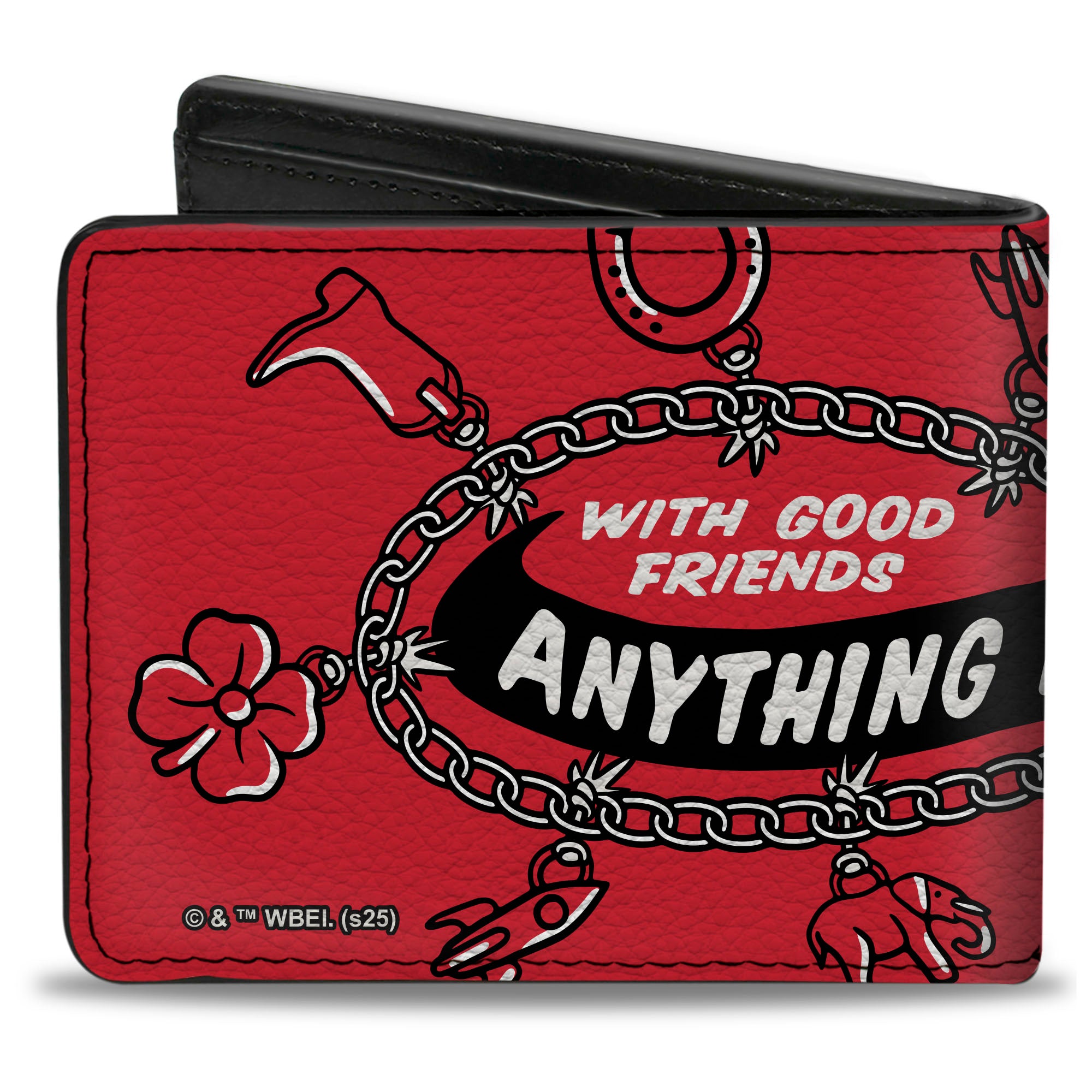 Bi-Fold Wallet - IT WELCOME TO DERRY ANYTHING IS POSSIBLE Charm Bracelet Icons Red/Black/White Bi-Fold Wallets IT