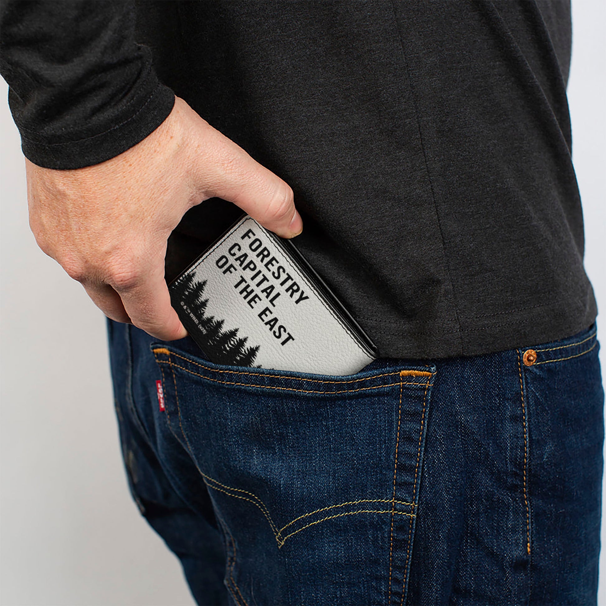 Bi-Fold Wallet - It Welcome to Derry GREETINGS FORESTRY CAPITAL Grays/Black/Red Bi-Fold Wallets IT