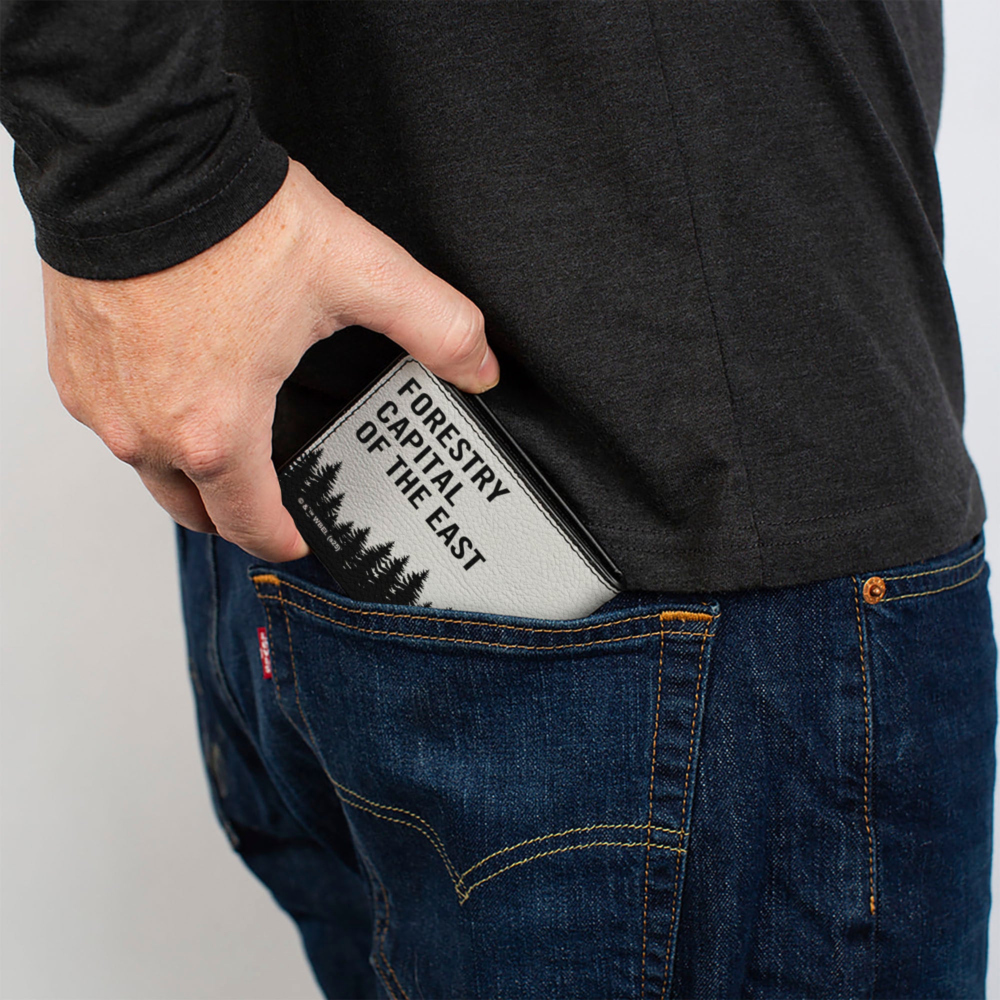 Bi-Fold Wallet - It Welcome to Derry GREETINGS FORESTRY CAPITAL Grays/Black/Red Bi-Fold Wallets IT