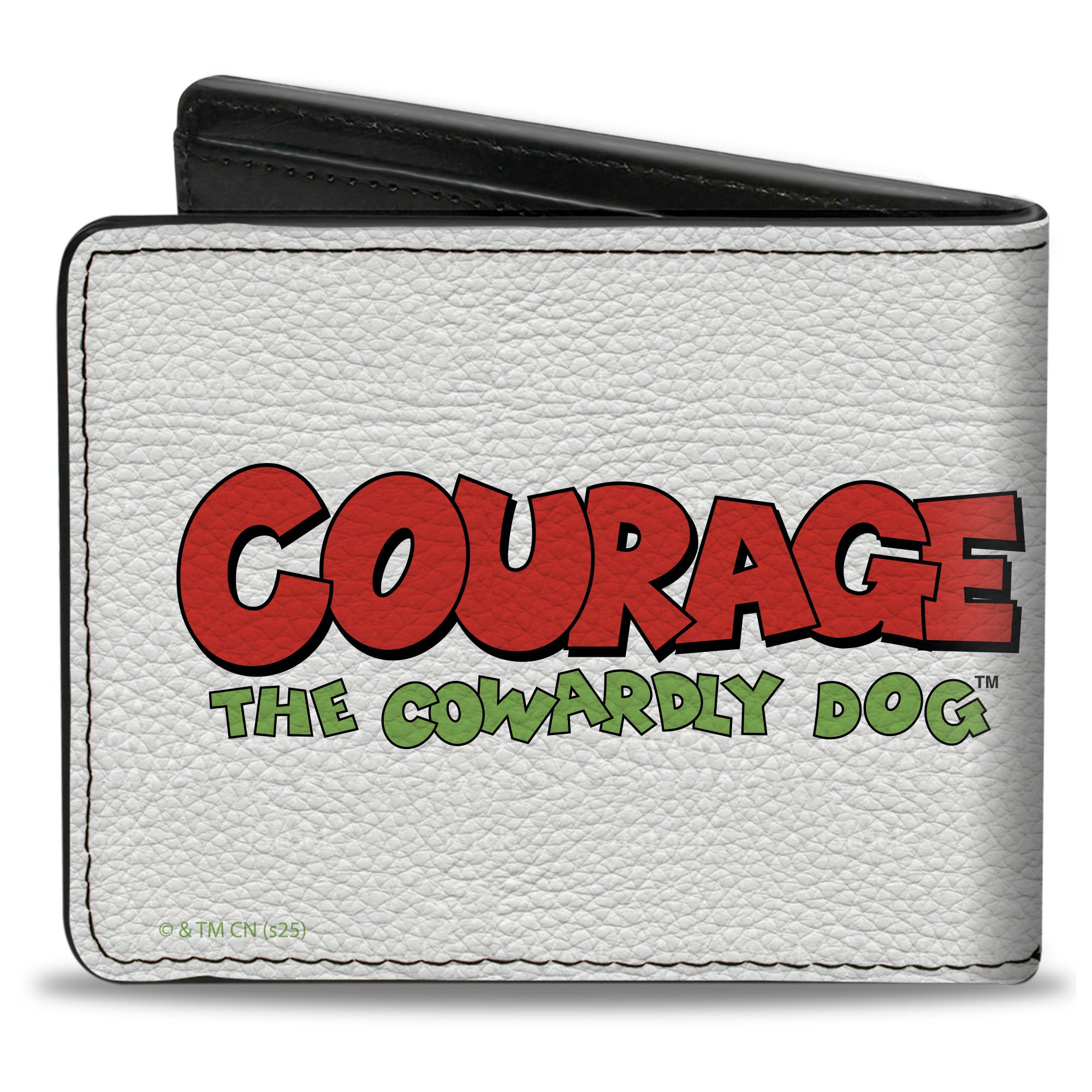 Bi-Fold Wallet - COURAGE THE COWARDLY DOG NOW WHAT DO IT DO? Title Pose Bi-Fold Wallets Courage the Cowardly Dog