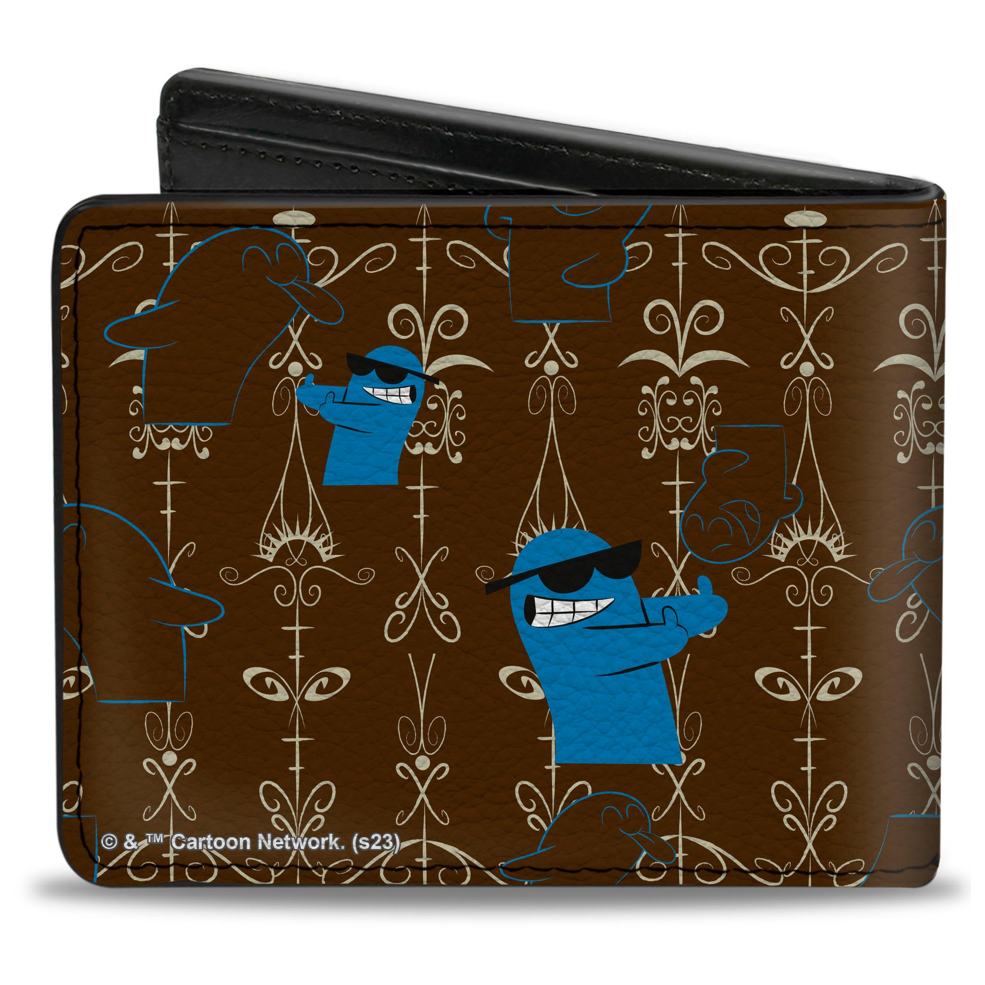 Bi-Fold Wallet - Foster's Home for Imaginary Friends Bloo Poses Black/White Bi-Fold Wallets Foster's Home for Imaginary Friends