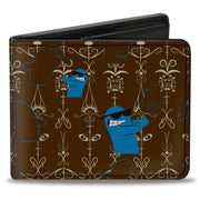 Bi-Fold Wallet - Foster's Home for Imaginary Friends Bloo Poses Black/White Bi-Fold Wallets Foster's Home for Imaginary Friends