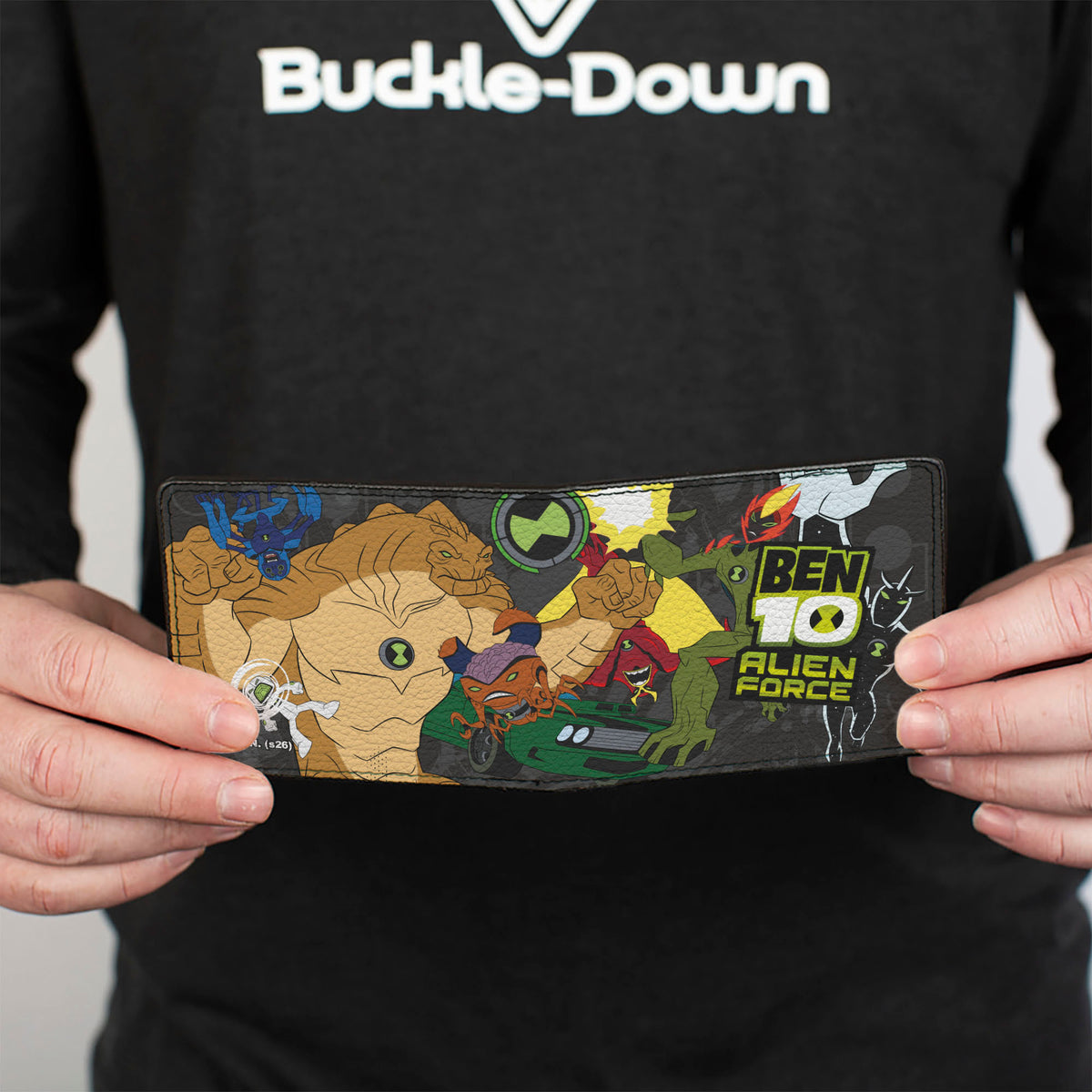 Bi-Fold Wallet - BEN 10 ALIEN FORCE Alien Transformation Group Pose and Title Logo Bi-Fold Wallets Ben 10