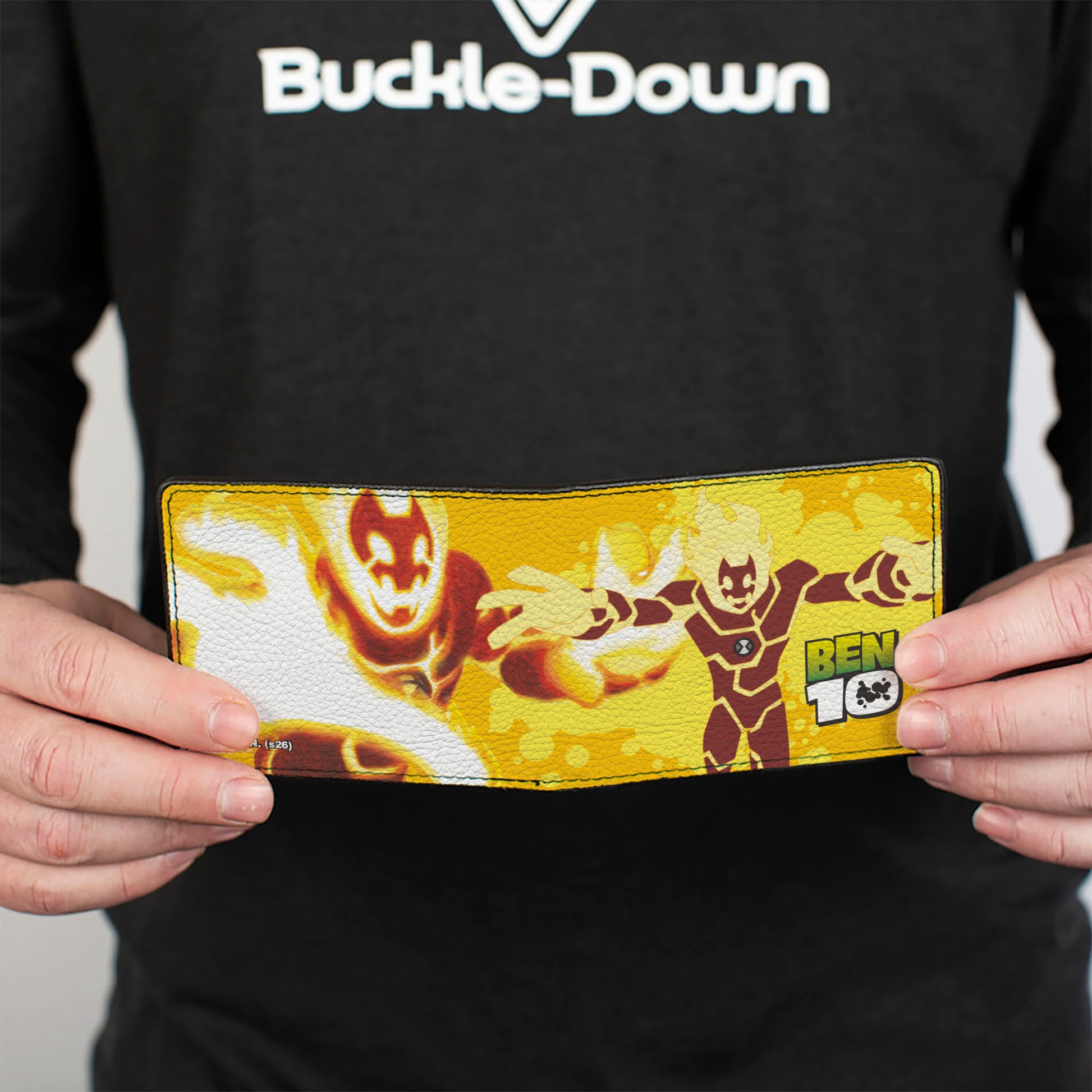 Bi-Fold Wallet - BEN 10 Heatblast Poses Yellows/Reds Bi-Fold Wallets Ben 10